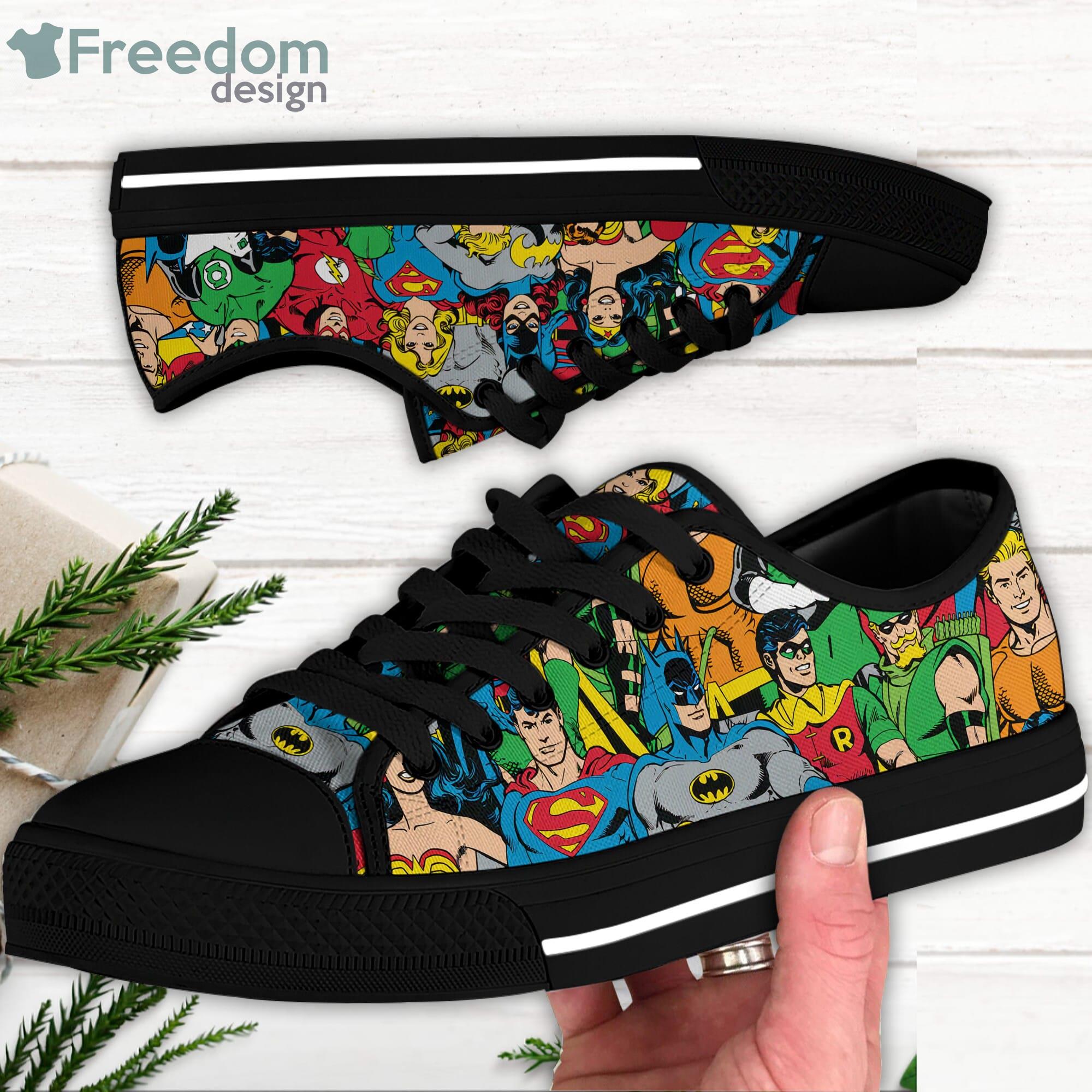 All Super Heroes Marvel Colorful Disney Cartoon Sneakers Low Top Canvas Shoes Product Photo 2