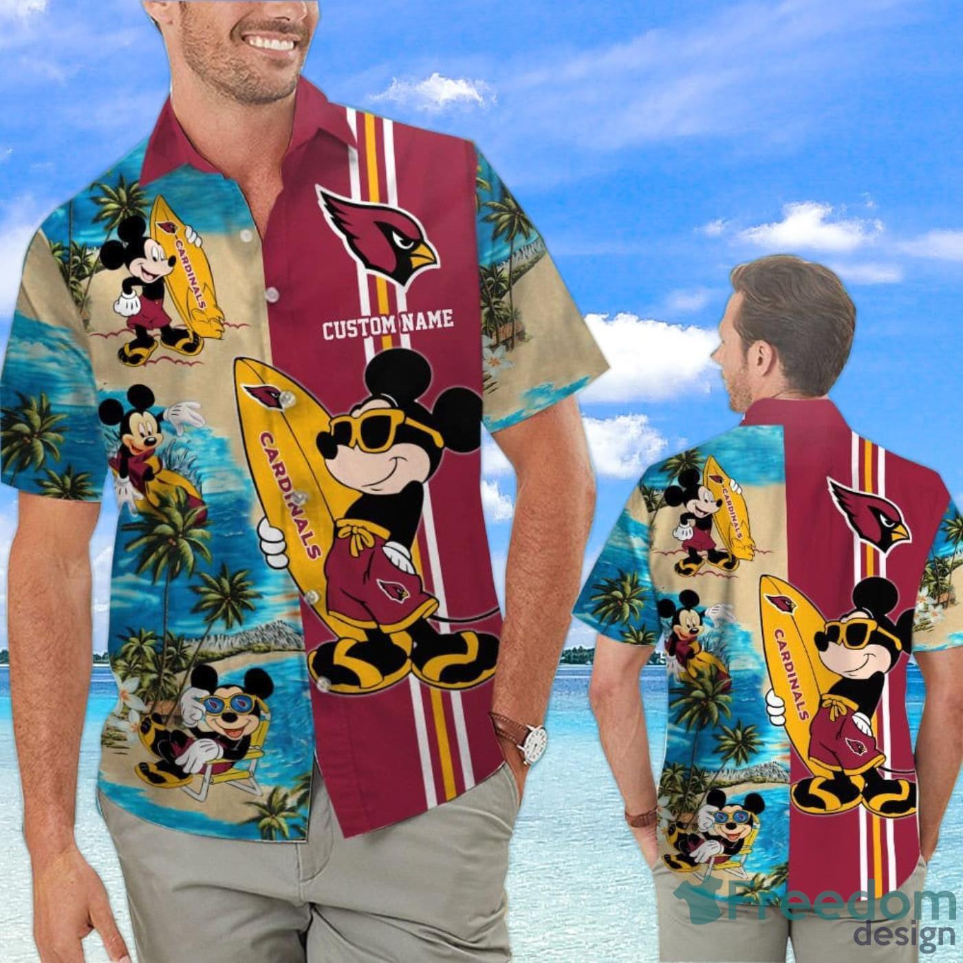 Arizona Cardinals Pirates Fans Pirates Skull Hawaiian Shirt - Freedomdesign