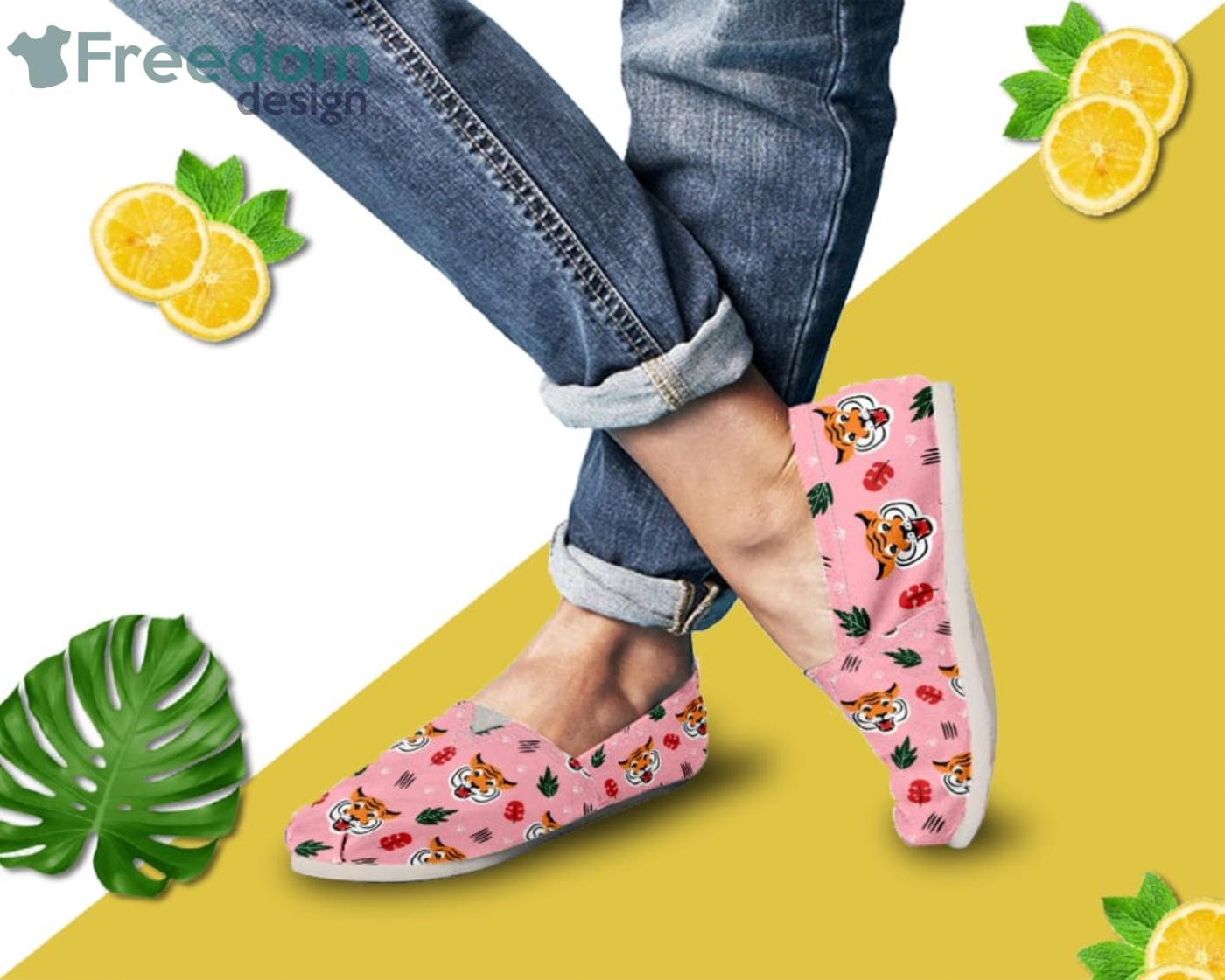 Asian Tiger Lovely Pattern Slip On Shoes Product Photo 2