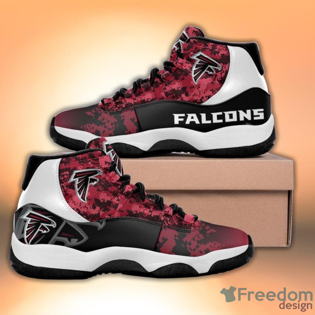 Atlanta Falcons form Air Jordan 11 Sneaker Shoes Limited Edition