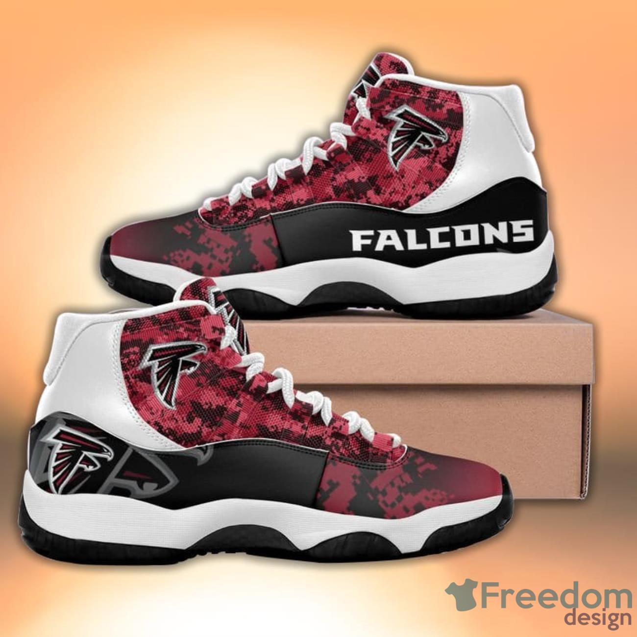 Atlanta Falcons Pattern Camo Style Sneaker Air Jordan 11 Shoes