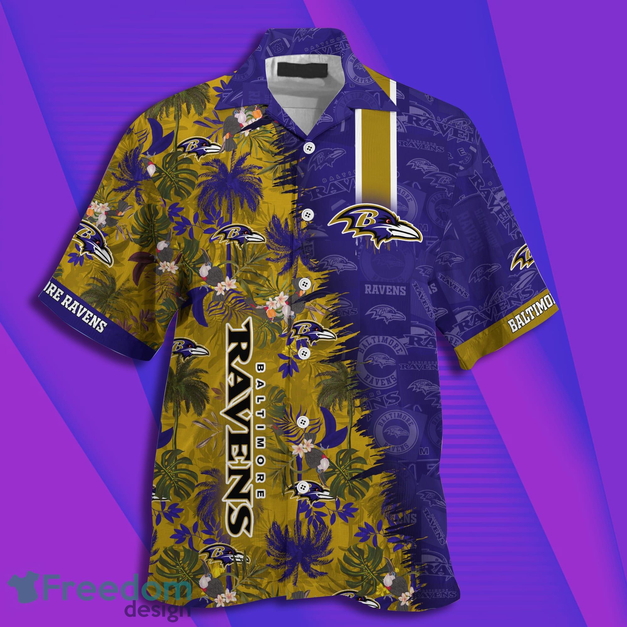 Baltimore Ravens NFL Combo Summer Hawaiian Shirt And Pants - Freedomdesign