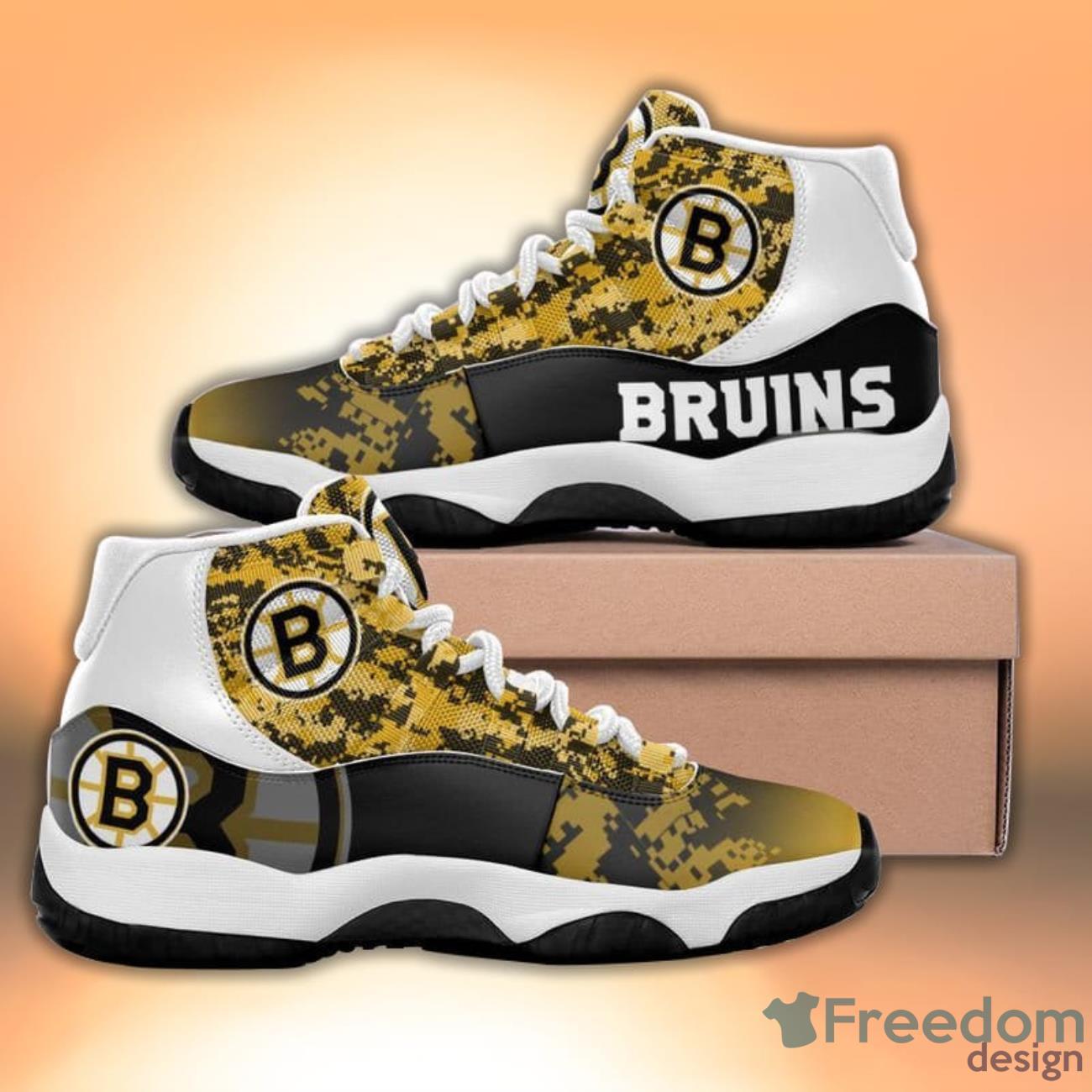 Boston Bruins Camouflage Veteran 3D Hoodie