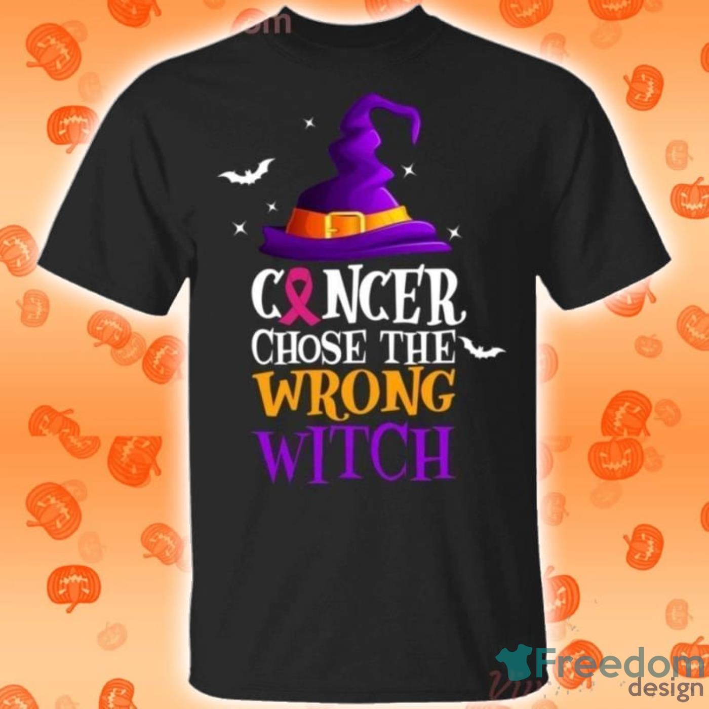 Breast Cancer Choose The Wrong Witch Halloween T-Shirt Product Photo 1 Breast Cancer Choose The Wrong Witch Halloween T-Shirt Product Photo 1