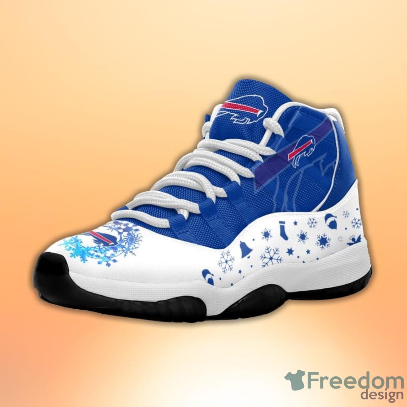 Buffalo Bills Gradient Pattern Style Sneaker Air Jordan 11 Shoes