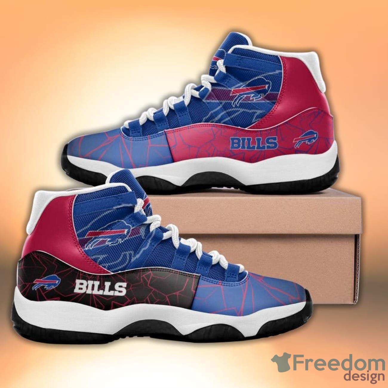 Buffalo Bills Diamond Pattern Style Sneaker Air Jordan 11 Shoes -  Freedomdesign