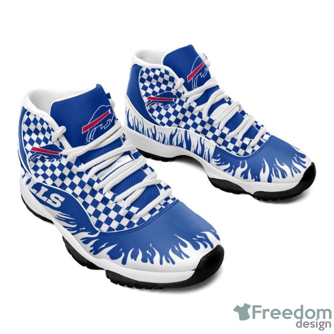 Buffalo Bills Diamond Pattern Style Sneaker Air Jordan 11 Shoes -  Freedomdesign