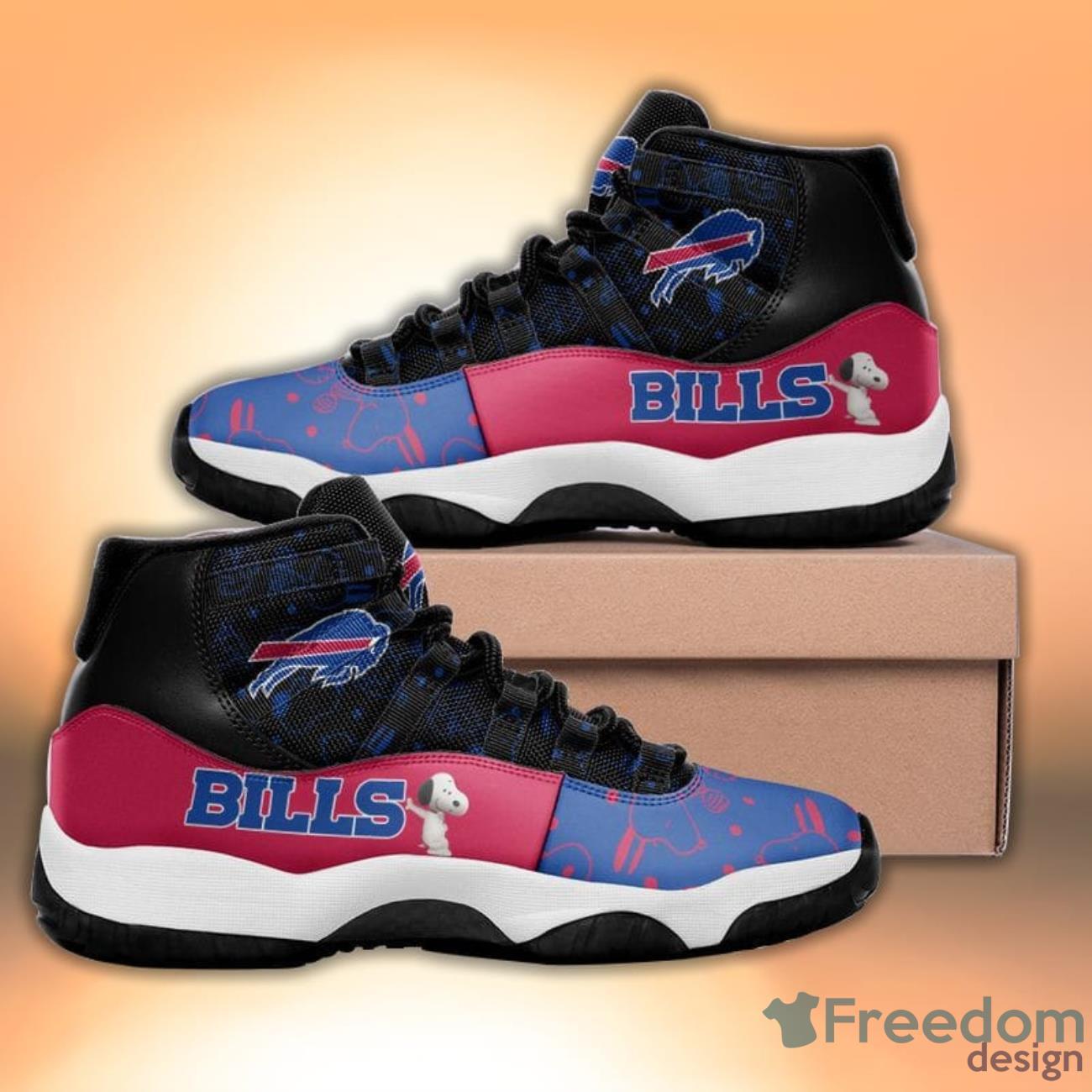 NFL Buffalo Bills Ugly Christmas Air Jordan 1 High Sneakers