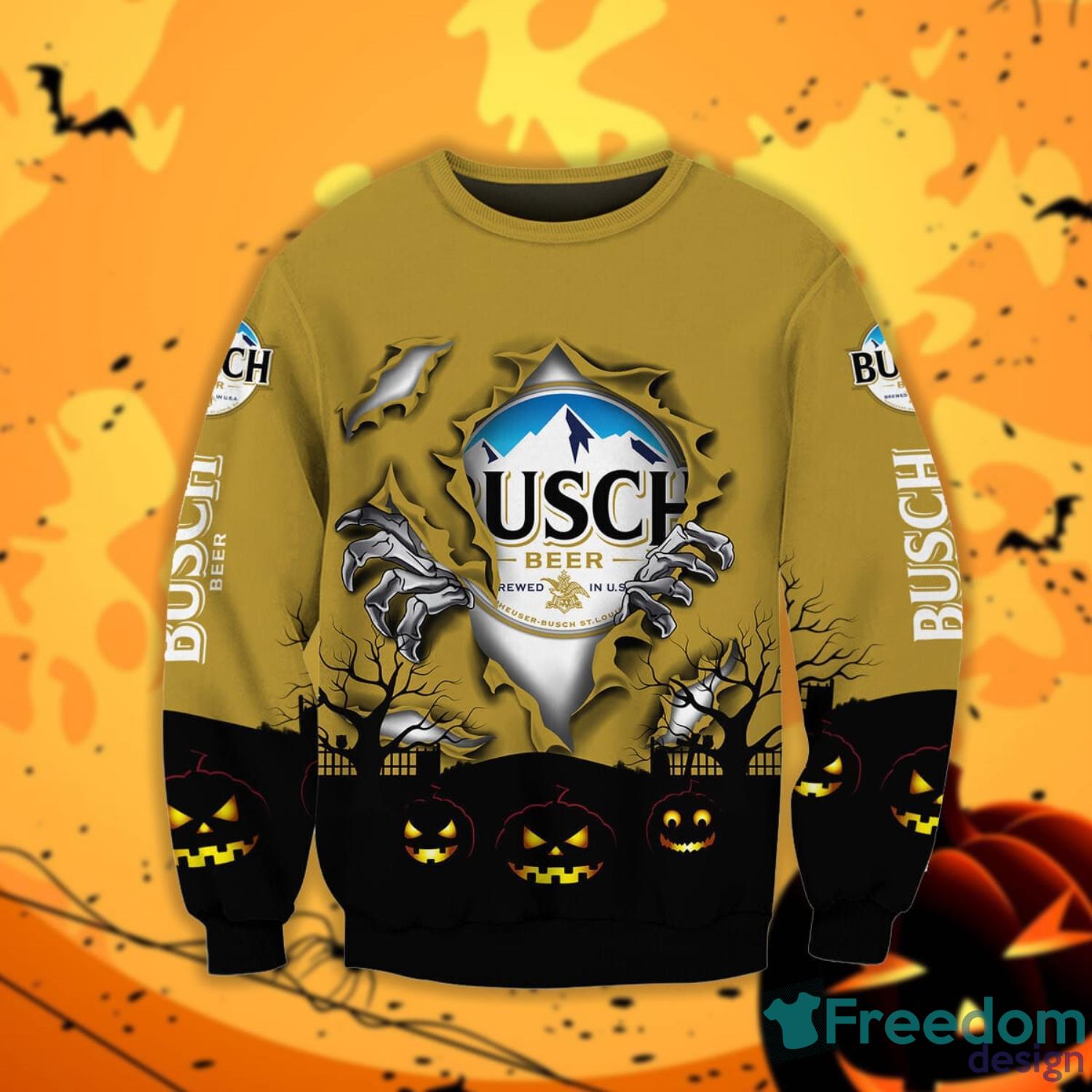 Busch Beer Scary Night Halloween Gift Sweatshirt Product Photo 1
