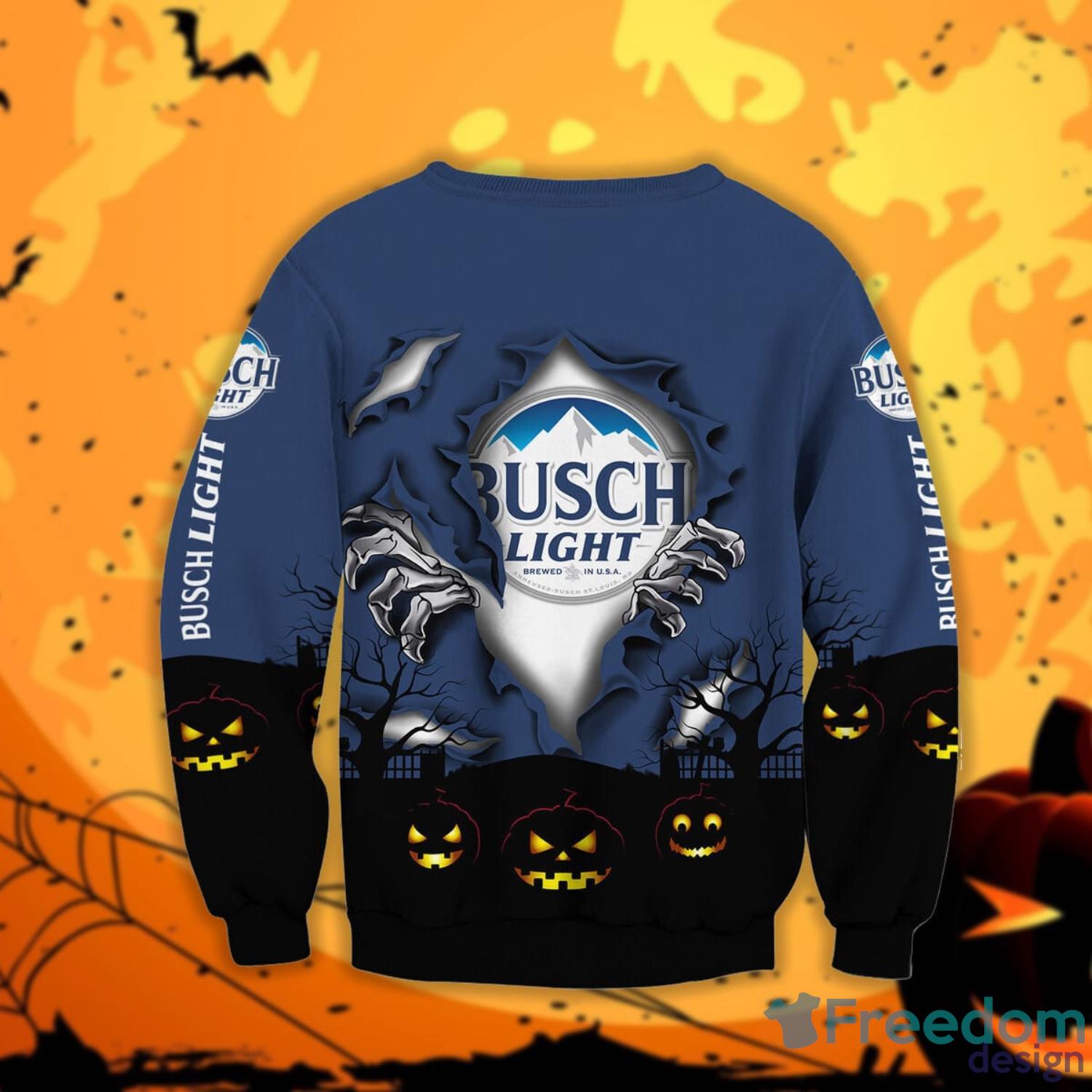 Busch Light Scary Night Halloween Gift Sweatshirt Product Photo 2