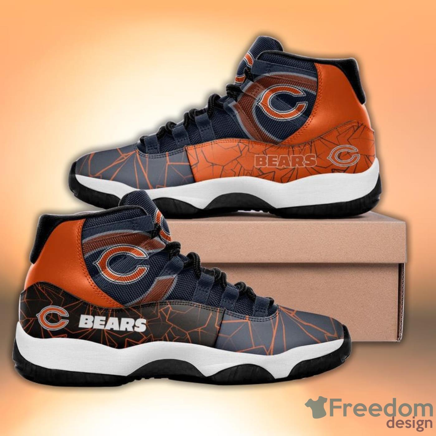 Chicago Bears Diamond Pattern Style Sneaker Air Jordan 11 Shoes