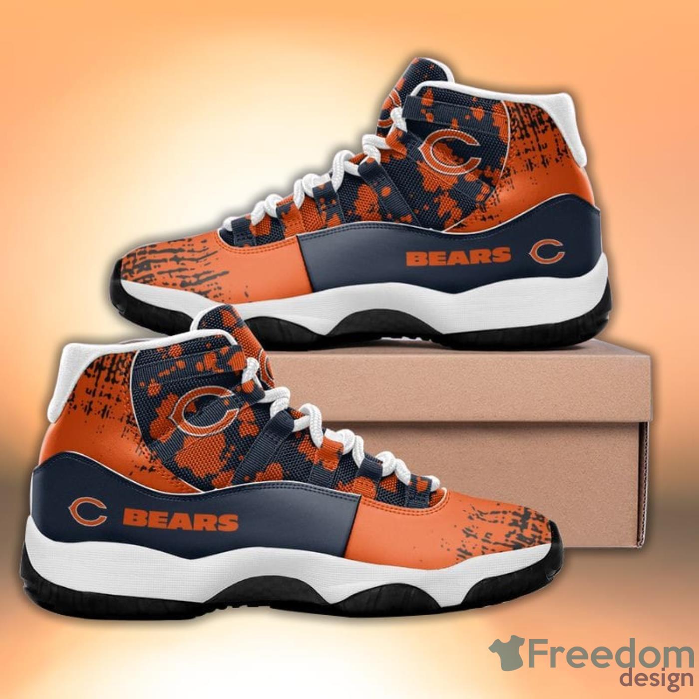 Chicago Bears Team Logo AJ High Top Sneaker Boots - Owl Fashion Shop