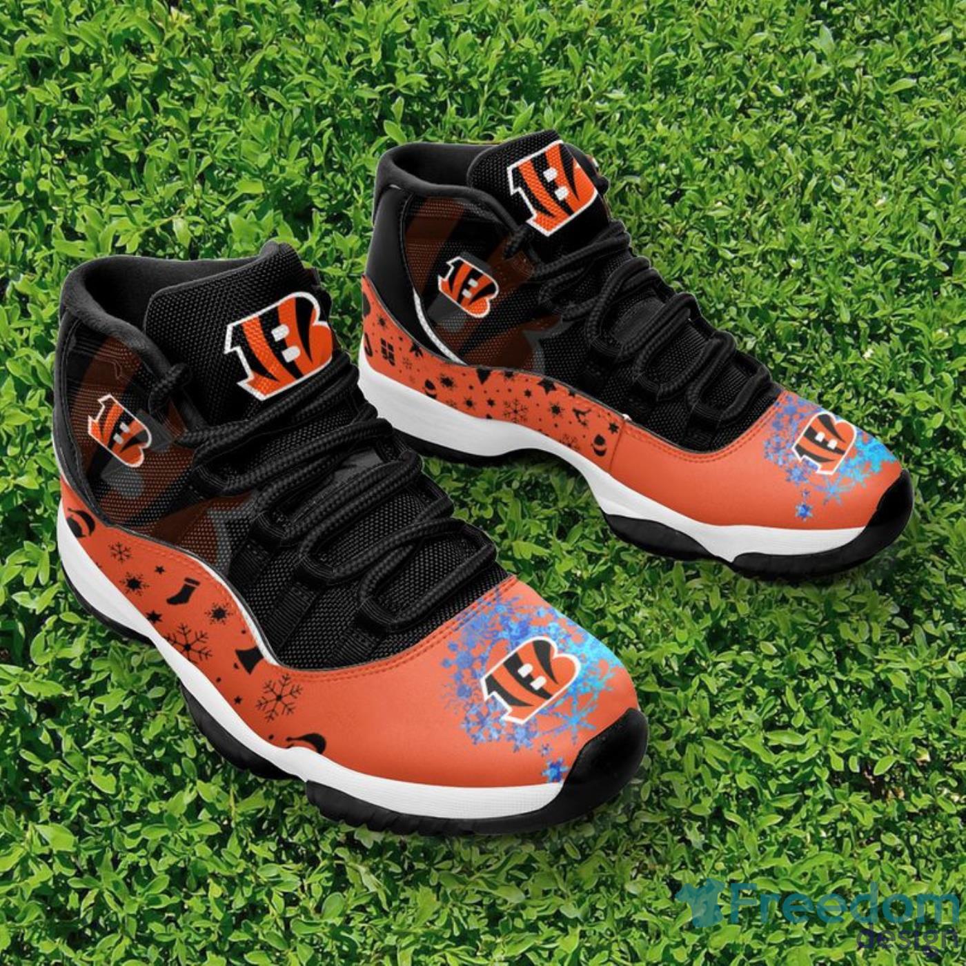 CINCINNATI BENGALS AIR JORDAN 11 SNEAKERS - - extreme-honor