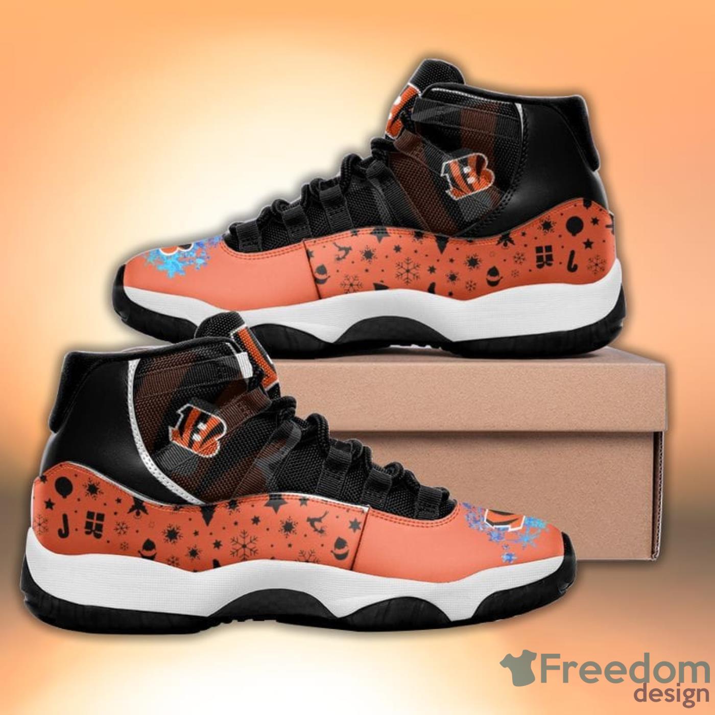 CINCINNATI BENGALS AIR JORDAN 11 SNEAKERS - - extreme-honor