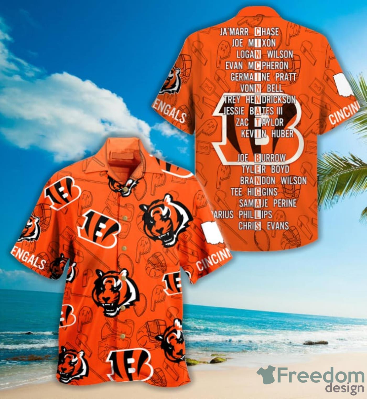 Best Selling Product] Cincinnati Bengals NFL For Sport Fan All Over Print  Hawaiian Beach Shirt