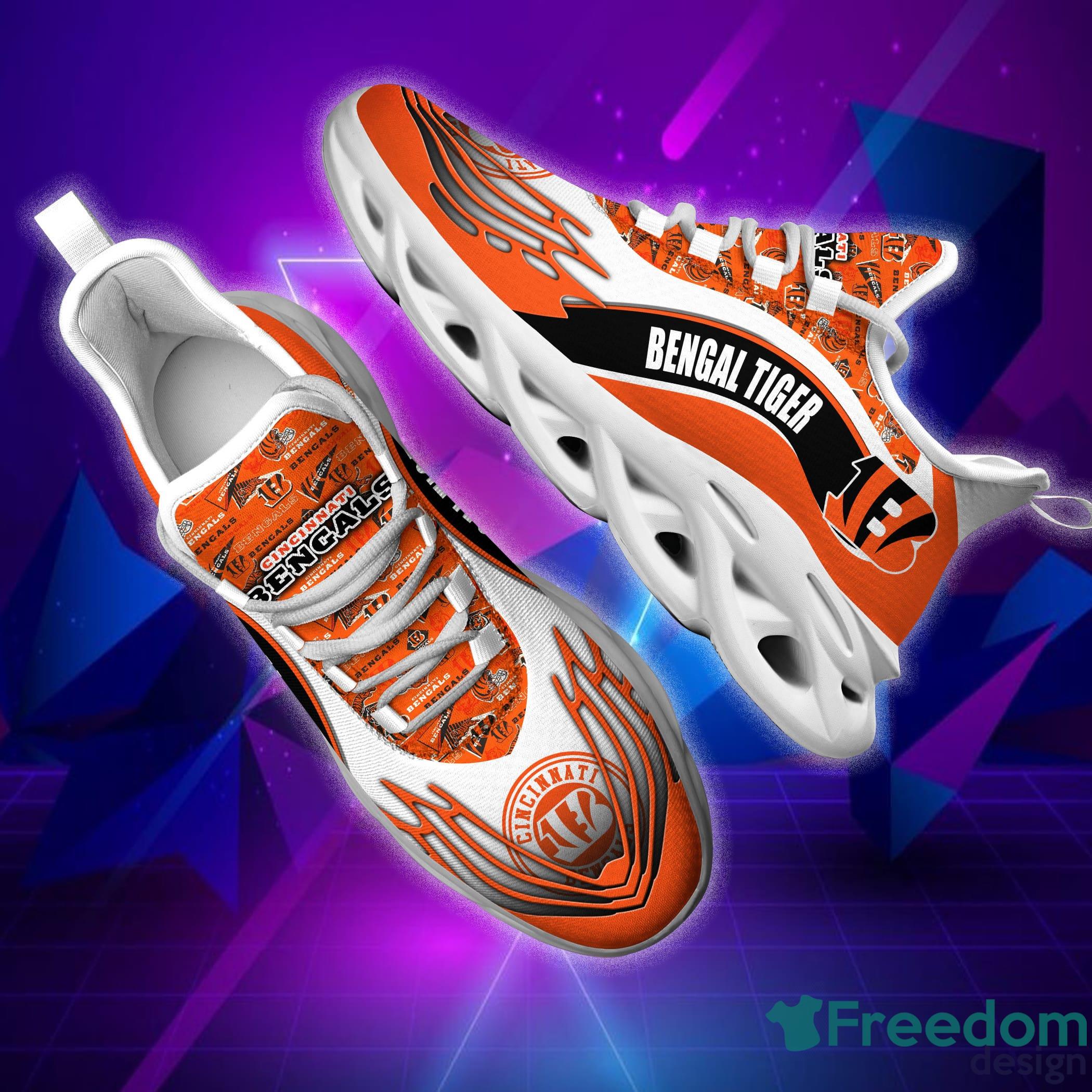 Cincinnati Bengals NFL Max Soul Sneakers Sport Shoes - Freedomdesign