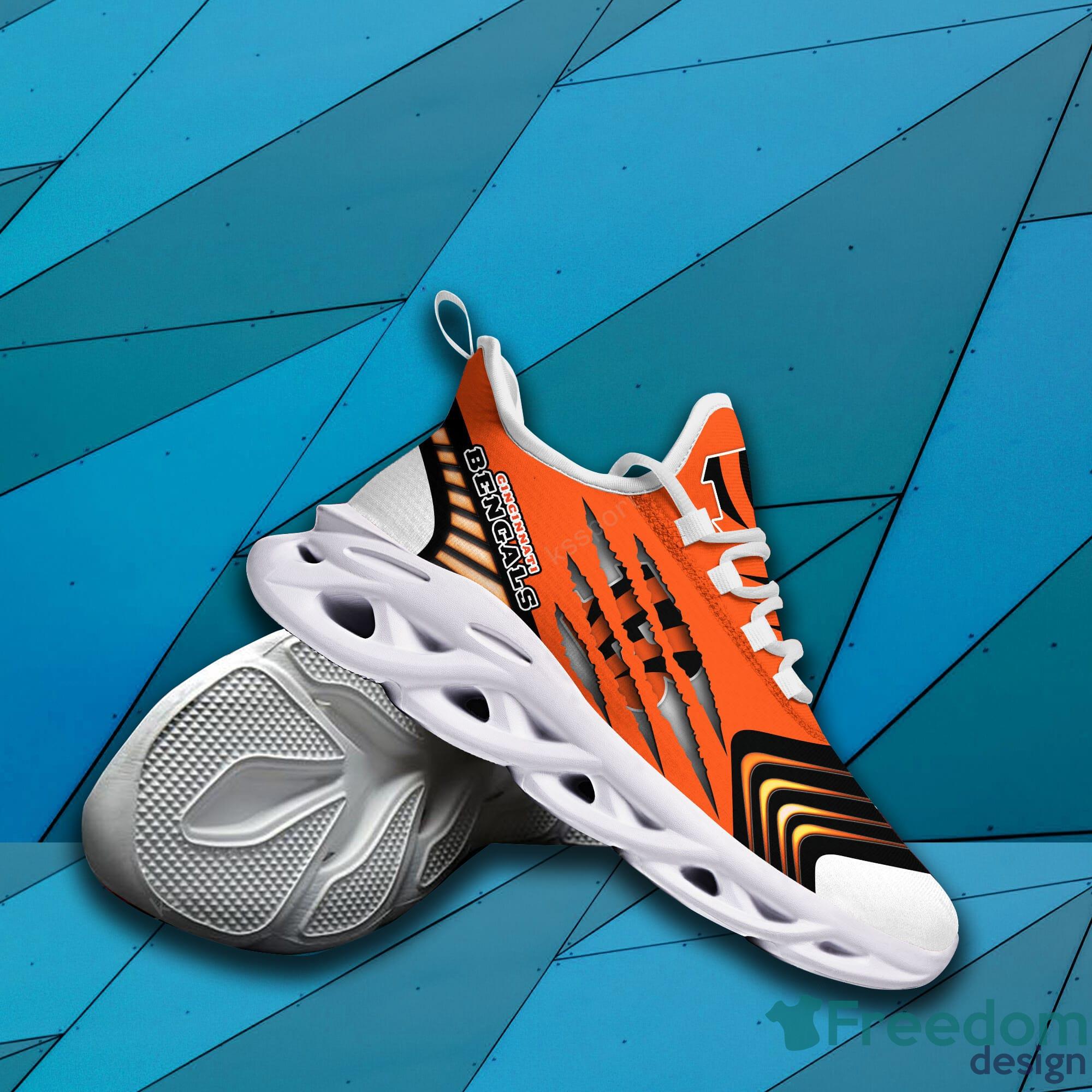 NFL Cincinnati Bengals Max Soul Running Shoes Sneakers - Freedomdesign