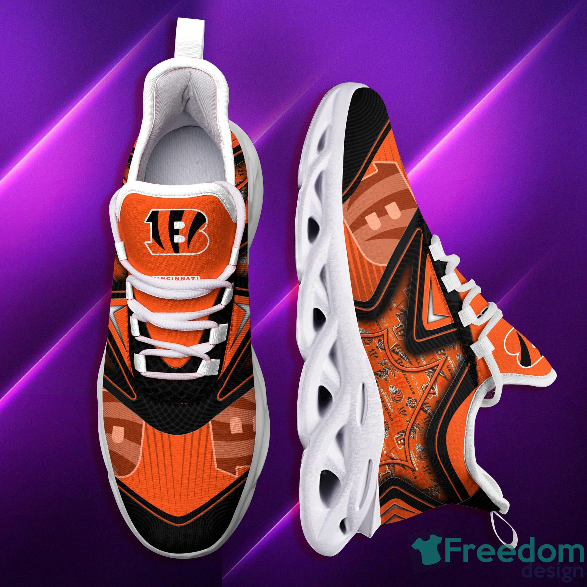 Cincinnati Bengals NFL Max Soul Sneakers Sport Shoes - Freedomdesign