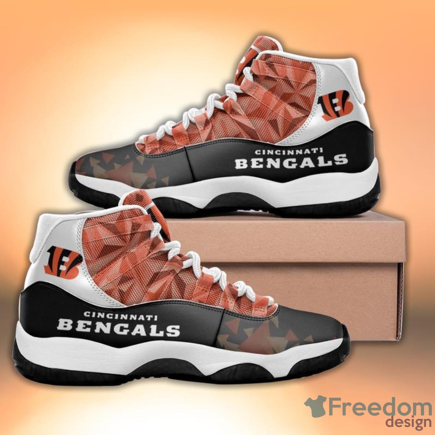 CINCINNATI BENGALS AIR JORDAN 11 SNEAKERS - - extreme-honor