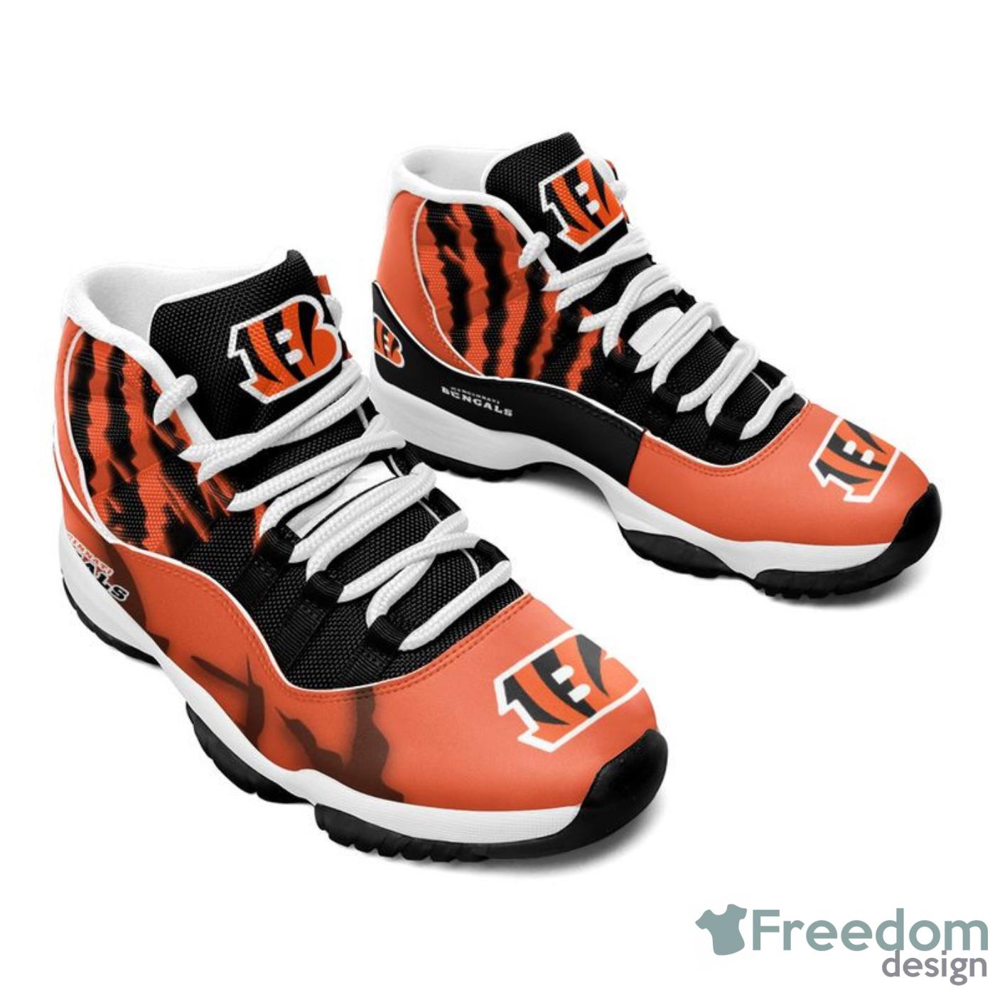 Cincinnati Bengals Diamond Pattern Style Sneaker Air Jordan 11 Shoes