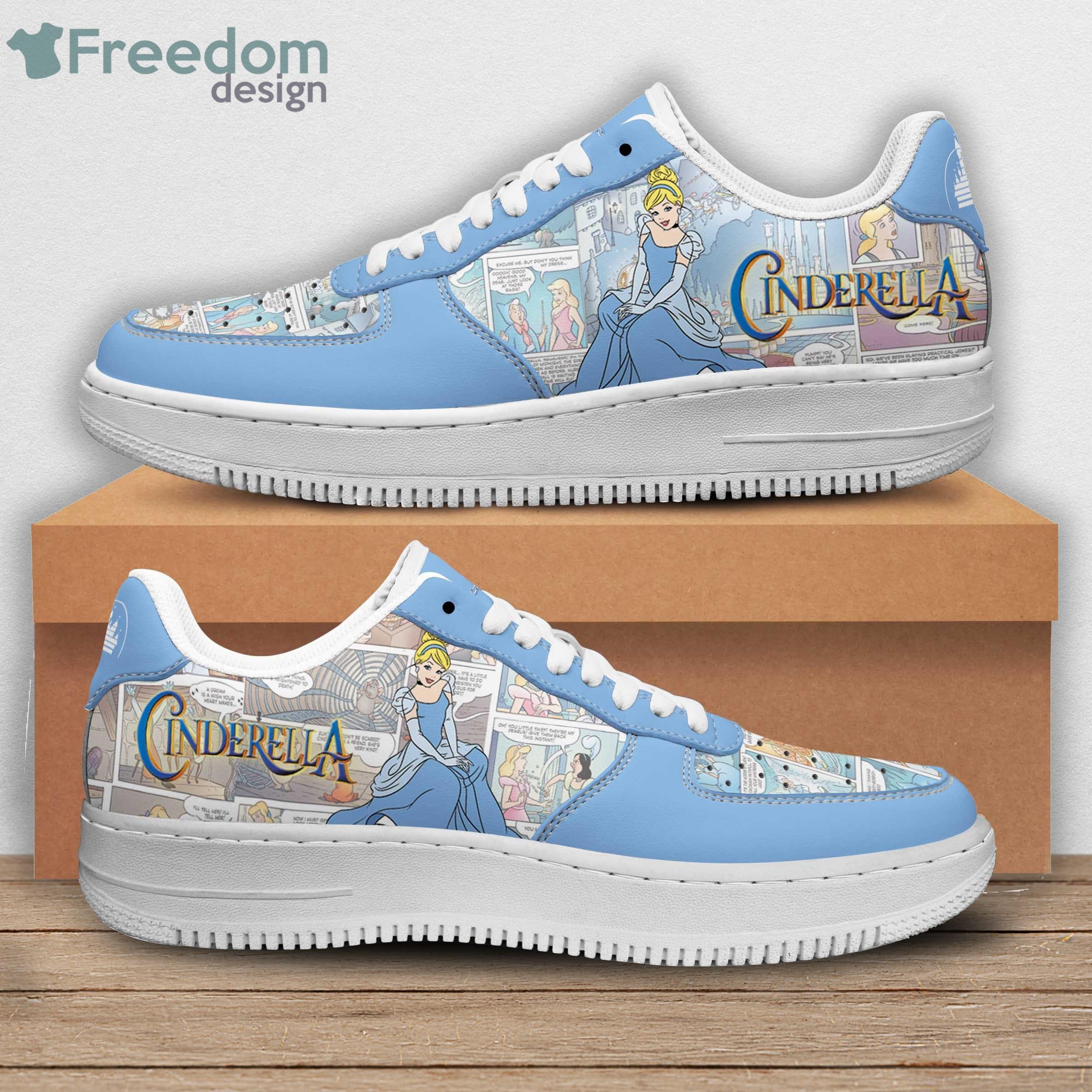 Cinderella Disney Cartoon Sneakers Air Force Shoes Product Photo 1 Cinderella Disney Cartoon Sneakers Air Force Shoes Product Photo 1