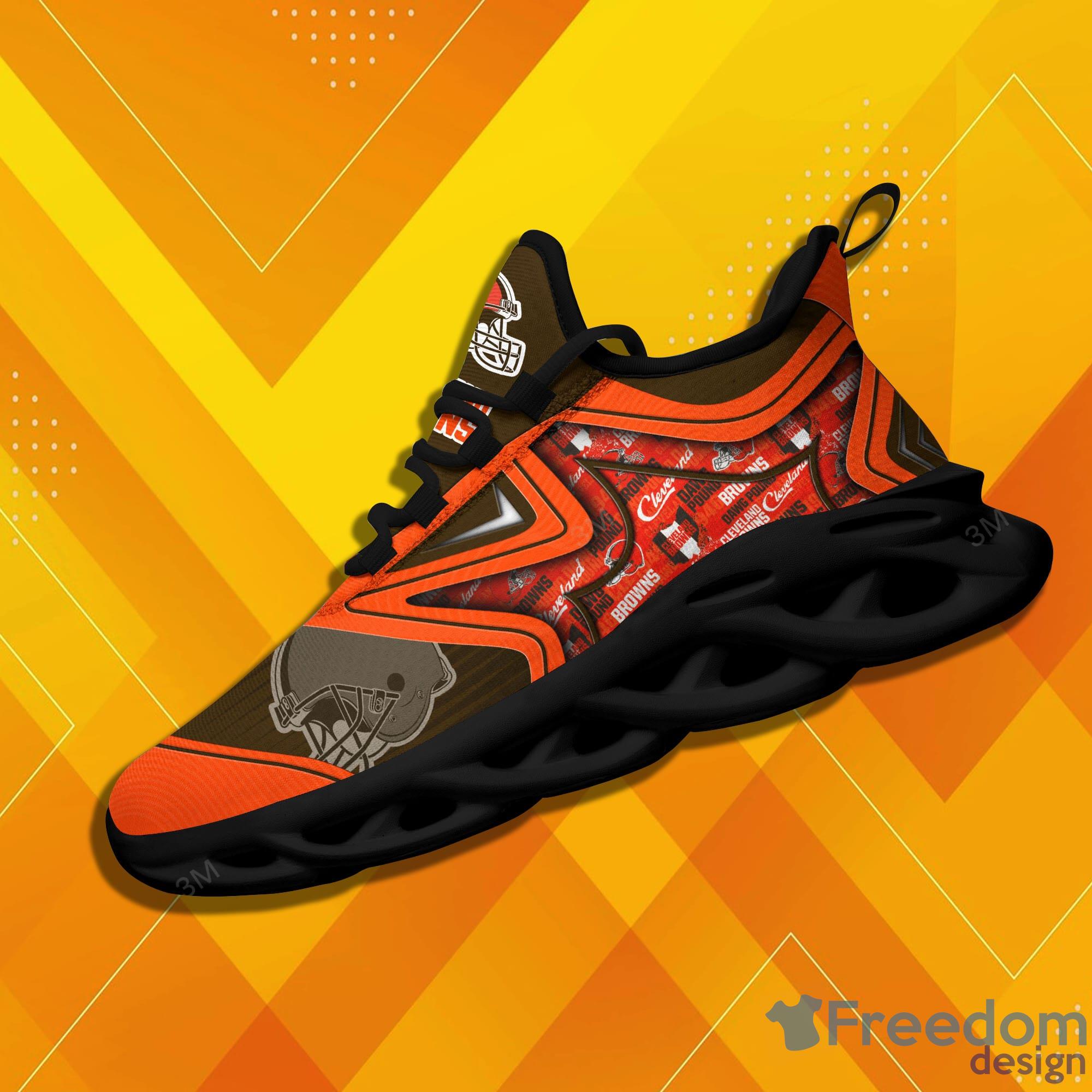 Cleveland Browns Nfl Max Soul Sneakers Sport Shoes - Freedomdesign