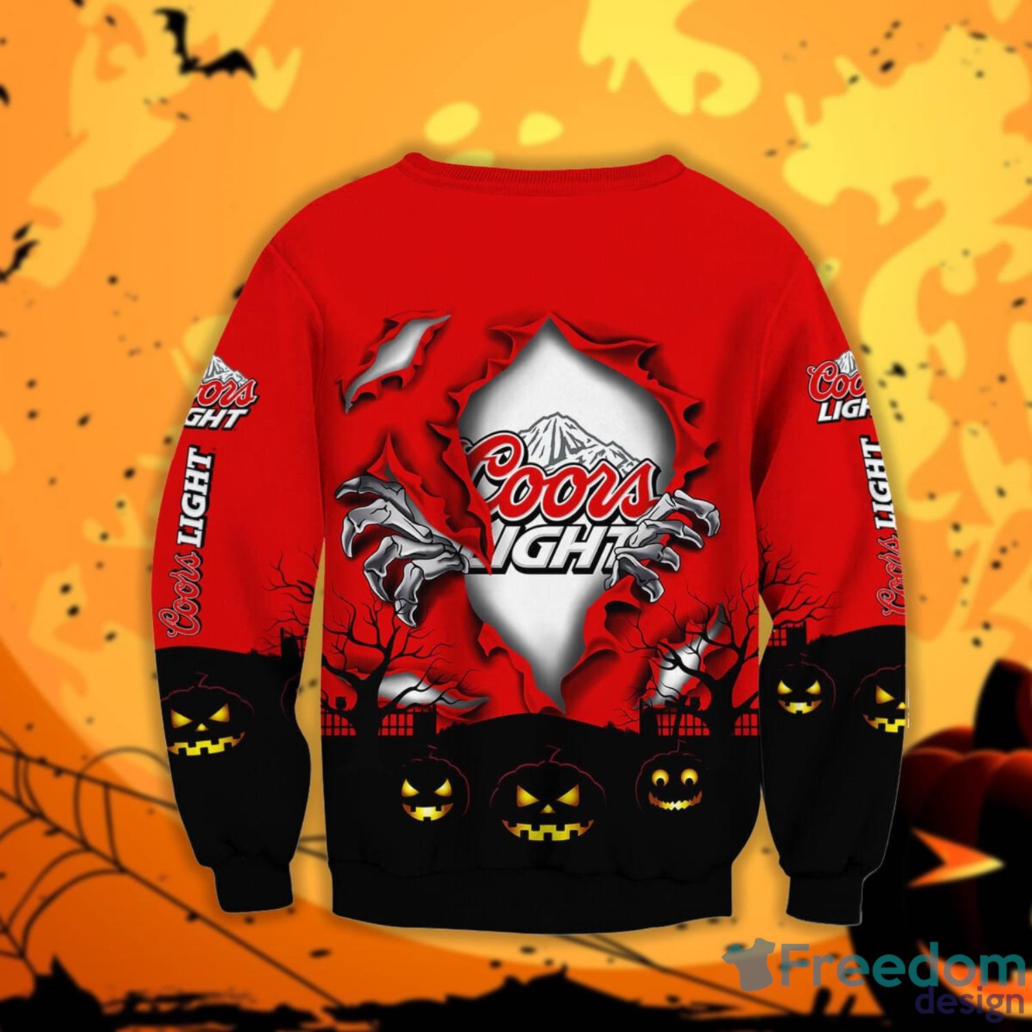 Coors Light Scary Night Halloween Gift Sweatshirt Product Photo 2