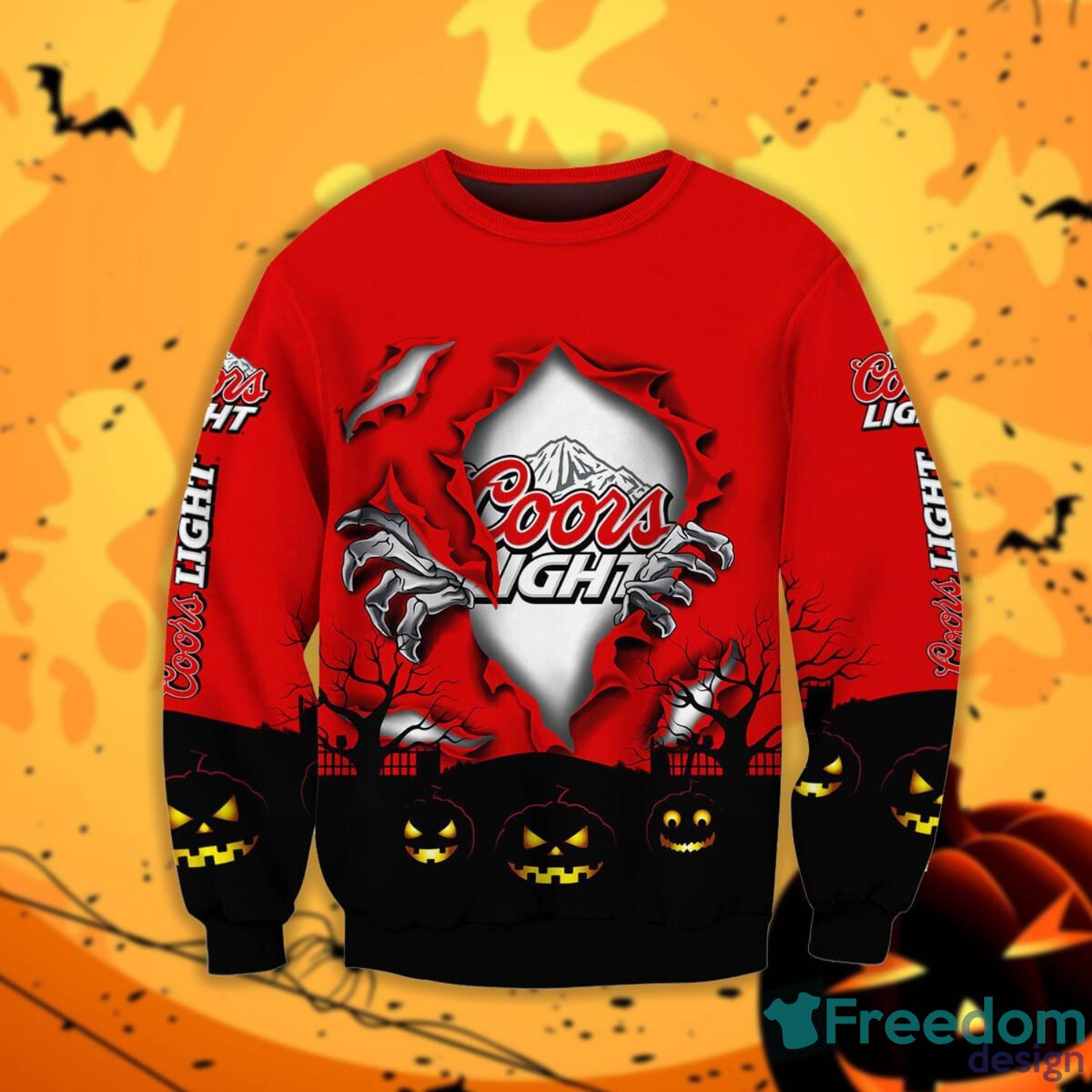 Coors Light Scary Night Halloween Gift Sweatshirt Product Photo 1
