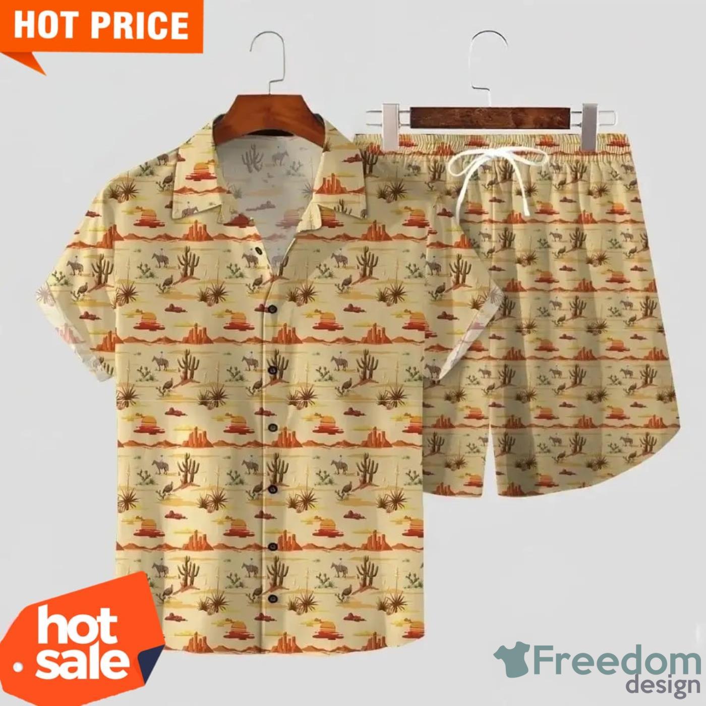 Cowboy Desert All Over Print Hawaiian Shirt Product Photo 4 Cowboy Desert All Over Print Hawaiian Shirt Product Photo 4