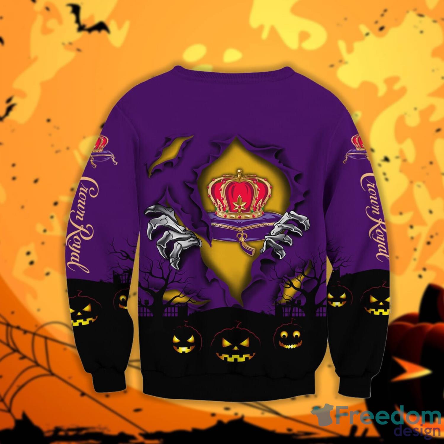 Crown Royal Scary Night Halloween Gift Sweatshirt Product Photo 2