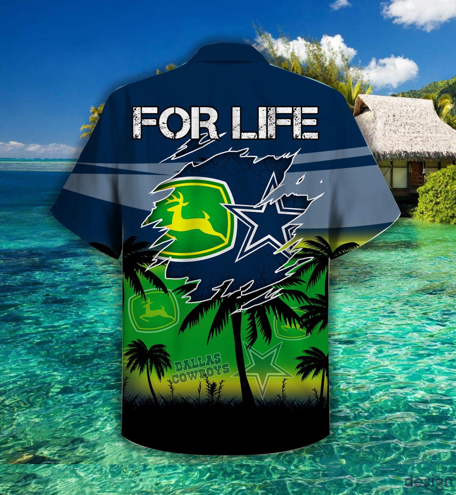 Sunset On The Island - Hawaiian Shirt - Dallas Cowboys Hawaiian