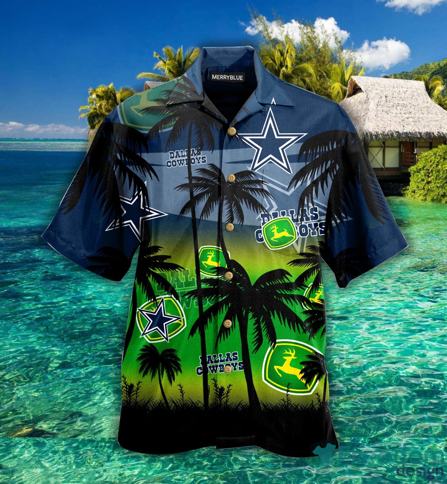 Sunset On The Island - Hawaiian Shirt - Dallas Cowboys Hawaiian