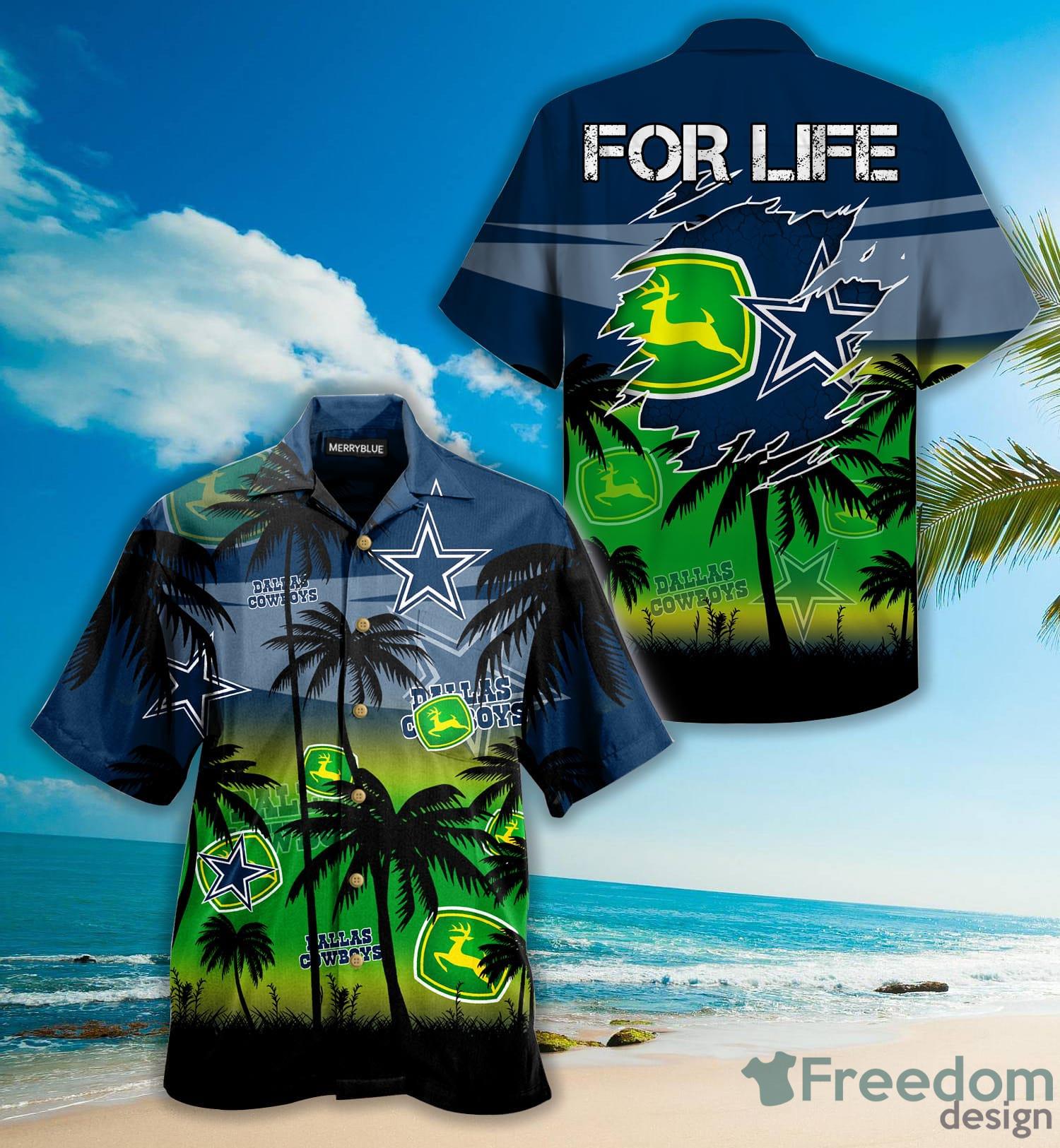 Sunset On The Island - Hawaiian Shirt - Dallas Cowboys Hawaiian