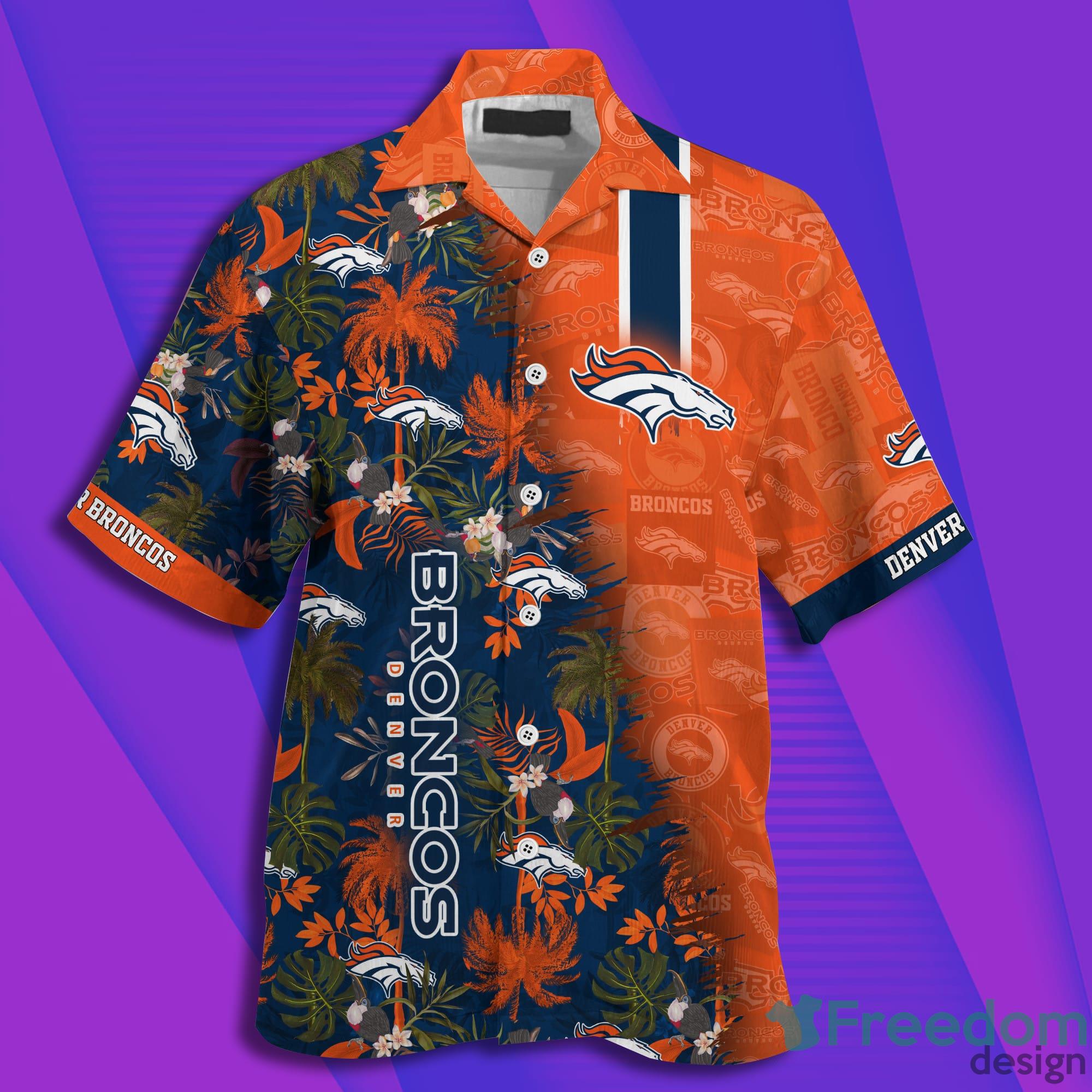 Denver Broncos NFL Combo Summer Hawaiian Shirt And Pants Product Photo 2 Denver Broncos NFL Combo Summer Hawaiian Shirt And Pants Product Photo 2