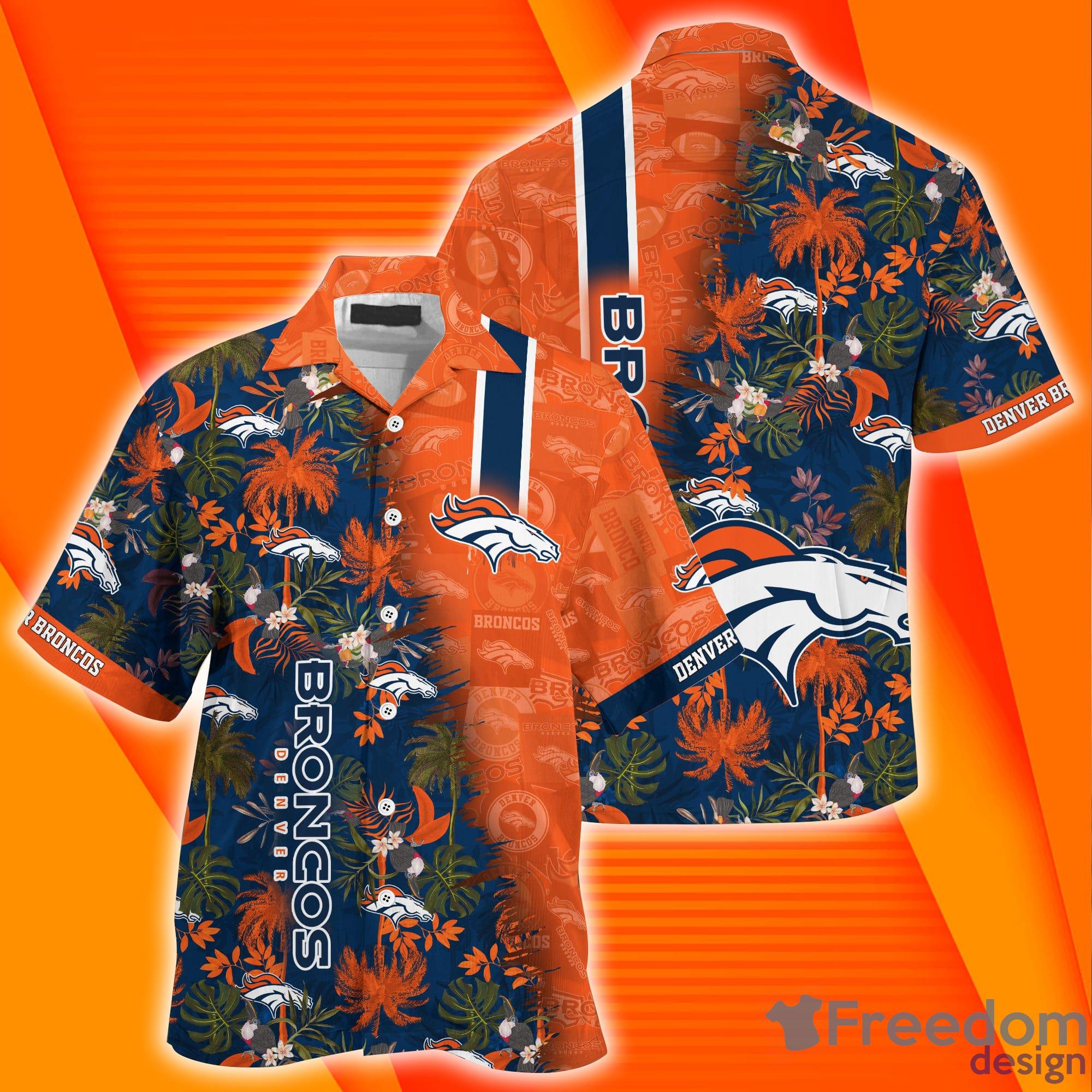 Denver Broncos NFL Combo Summer Hawaiian Shirt And Pants Product Photo 1 Denver Broncos NFL Combo Summer Hawaiian Shirt And Pants Product Photo 1