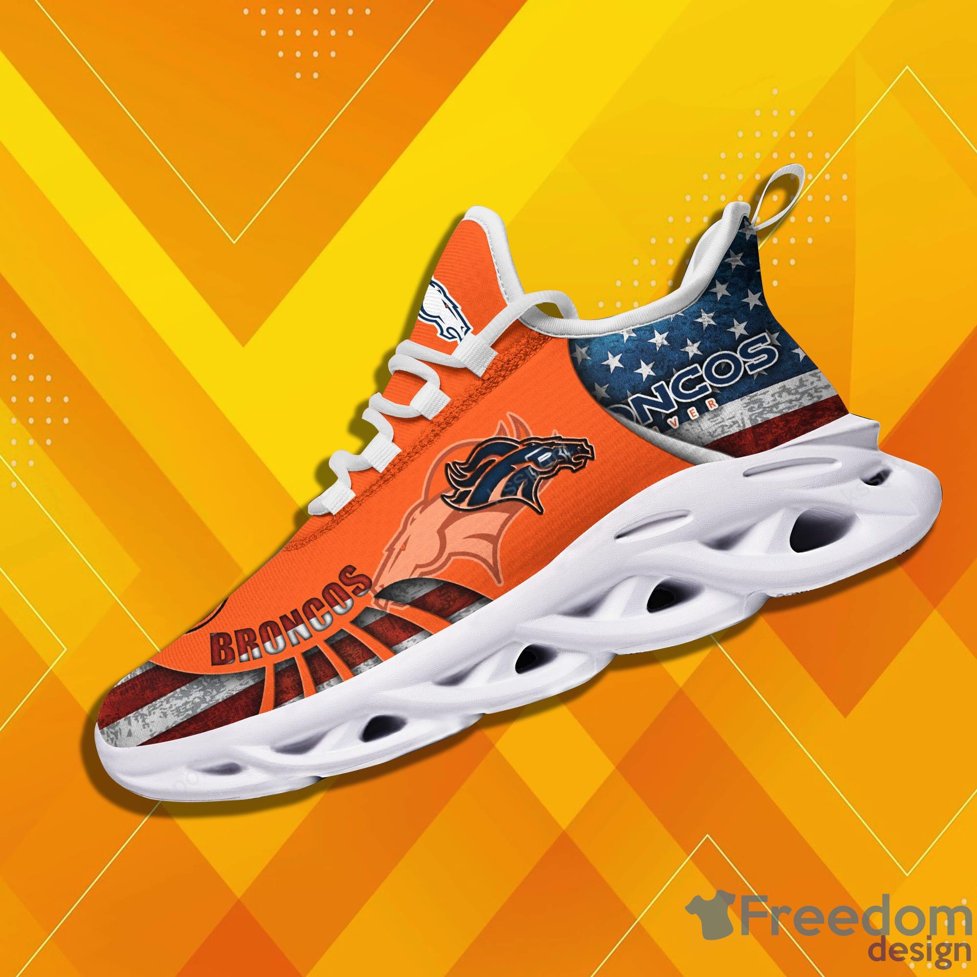 Denver Broncos Sport Sneakers NFL Max Soul Shoes - Freedomdesign