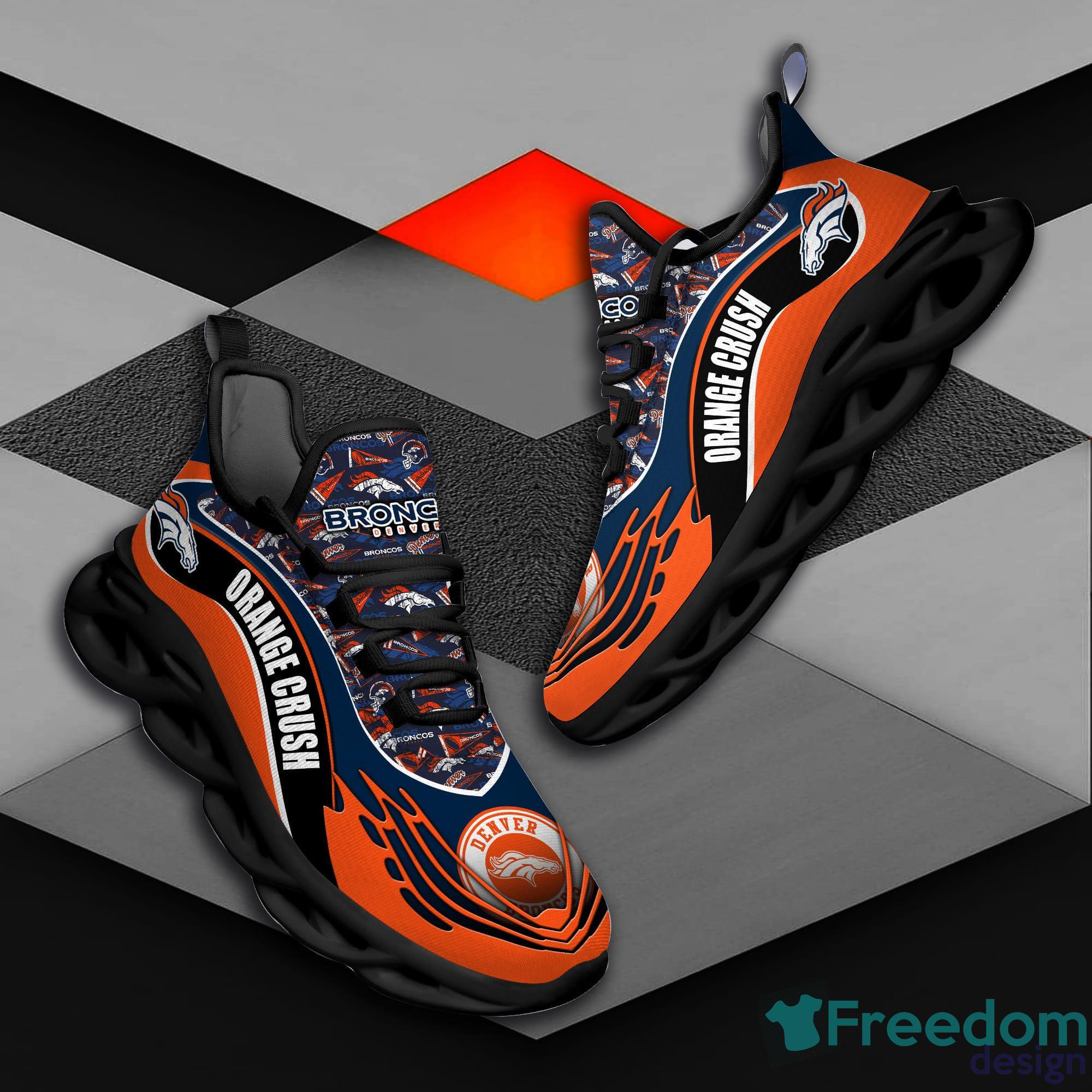 Denver Broncos Sport Sneakers NFL Max Soul Shoes - Freedomdesign