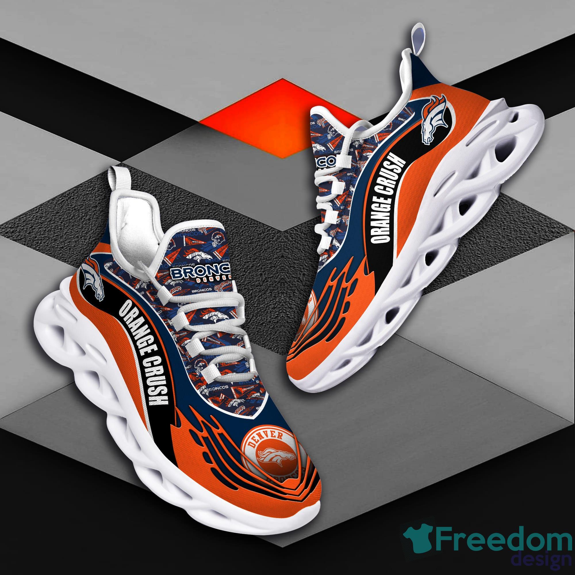 Denver Broncos Sport Sneakers NFL Max Soul Shoes - Freedomdesign