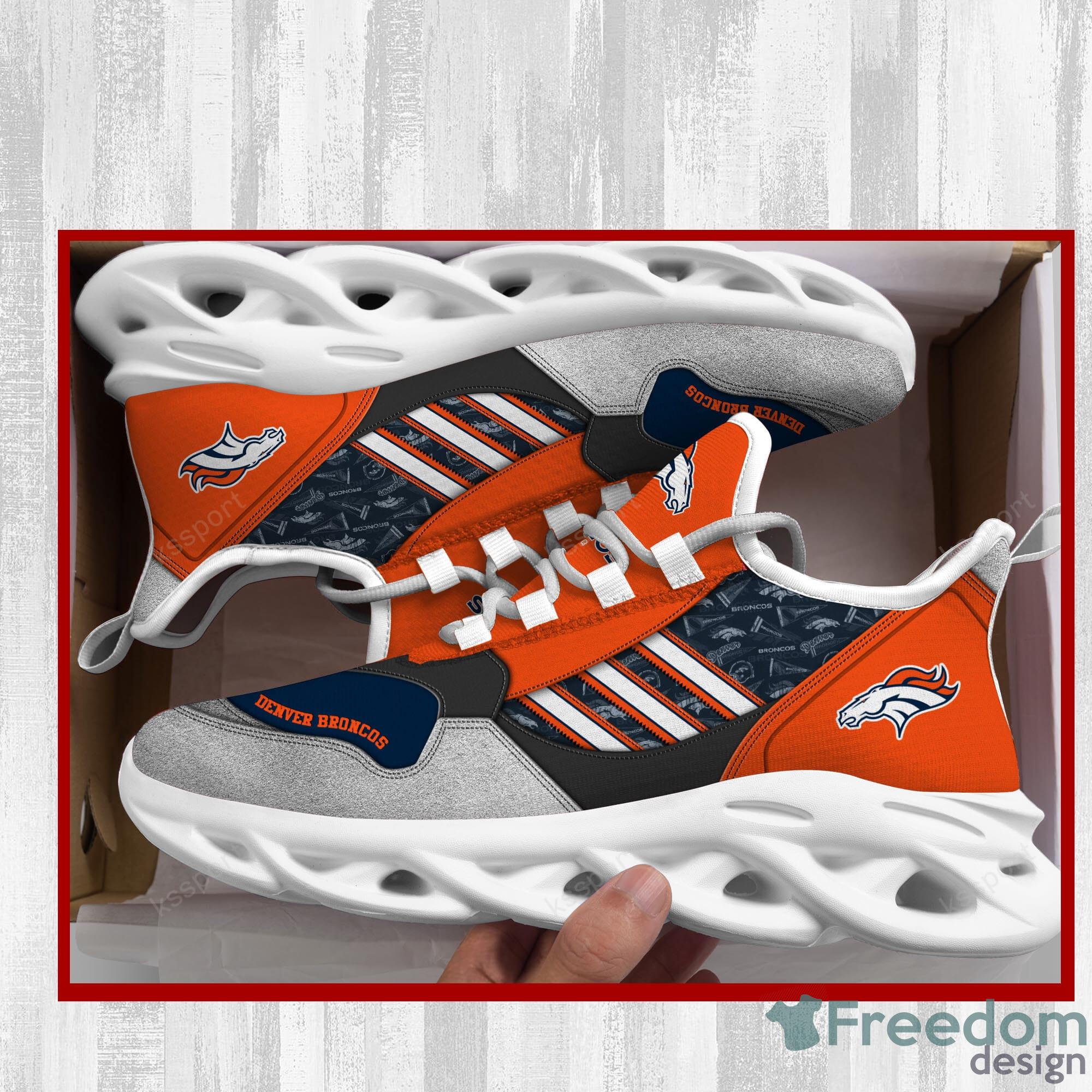 Denver Broncos NFL Shoes Max Soul Shoes For Men, Women - Freedomdesign