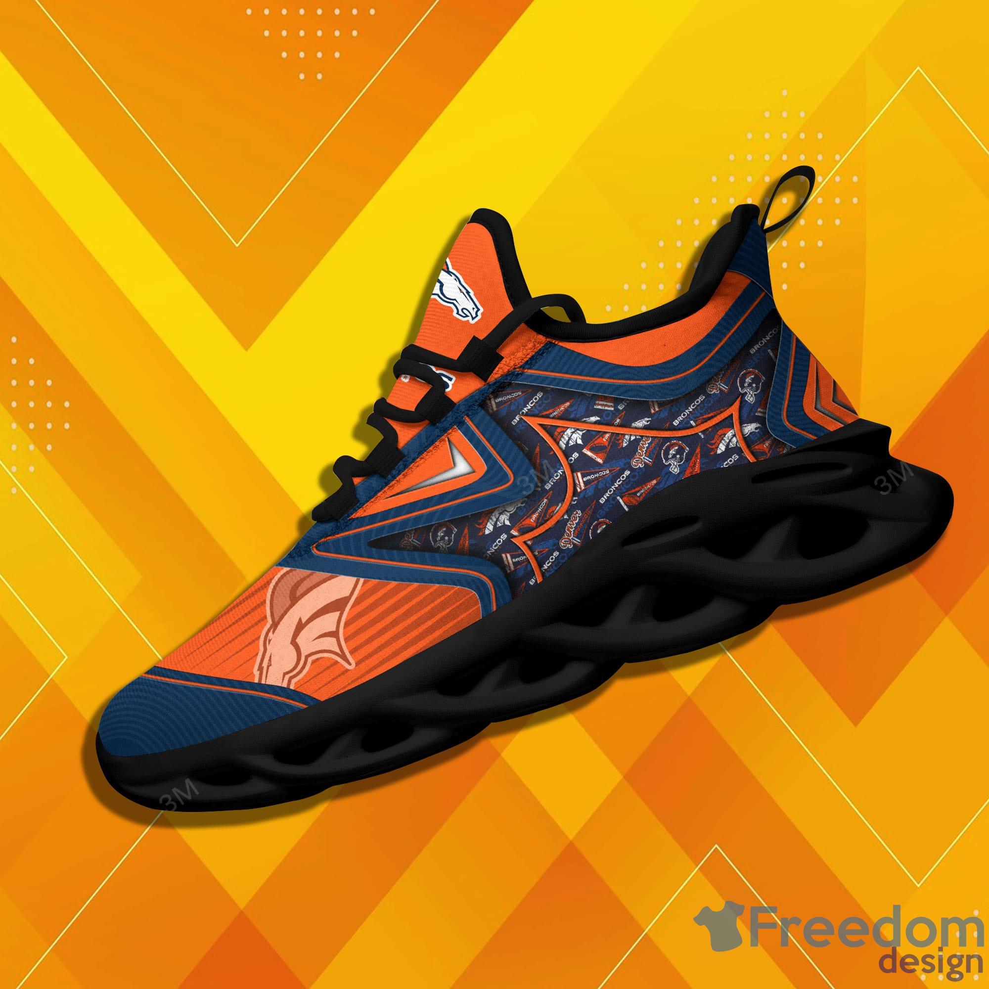 Denver Broncos NFL Max Soul Shoes Custom Name Sneakers For Men And Women -  Freedomdesign