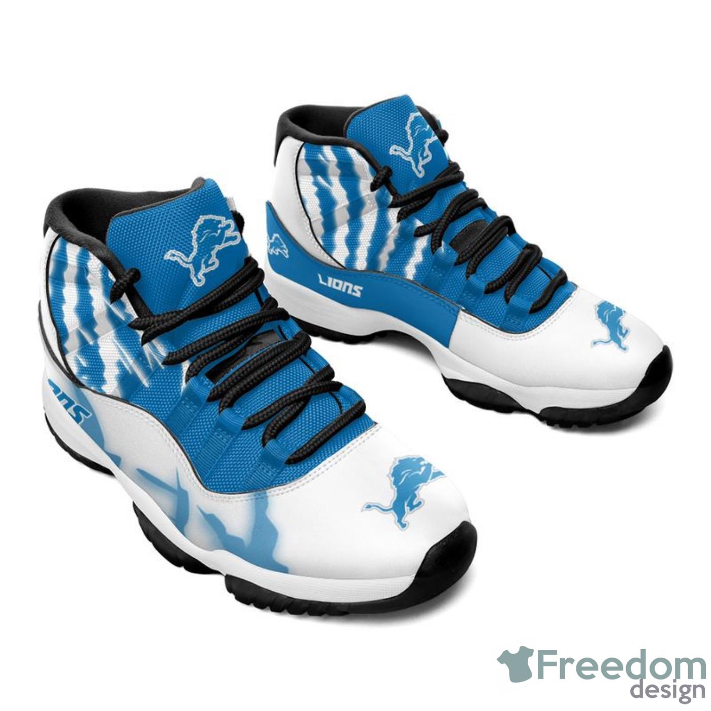 Detroit Lions Skull Pattern Style Sneaker Air Jordan 11 Shoes