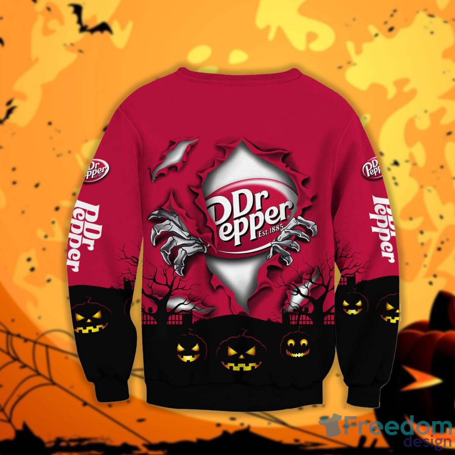 Dr Pepper Scary Night Halloween Gift Sweatshirt Product Photo 2