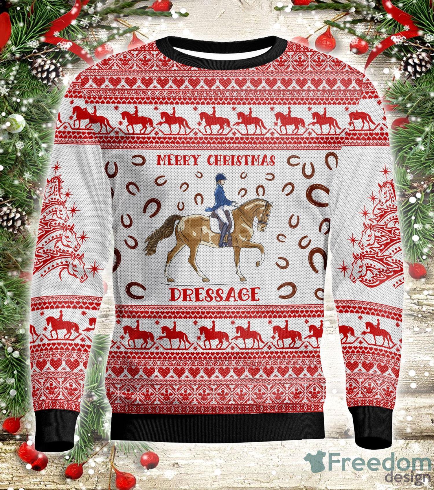 Dressage Personalized Name Christmas Gift Ugly Christmas Sweater Product Photo 4 Dressage Personalized Name Christmas Gift Ugly Christmas Sweater