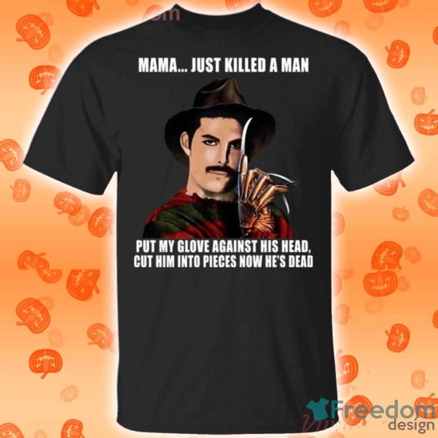 Freddie Mercury In Freddy Krueger Bohemian Rhapsody Halloween T-Shirt -  Freedomdesign