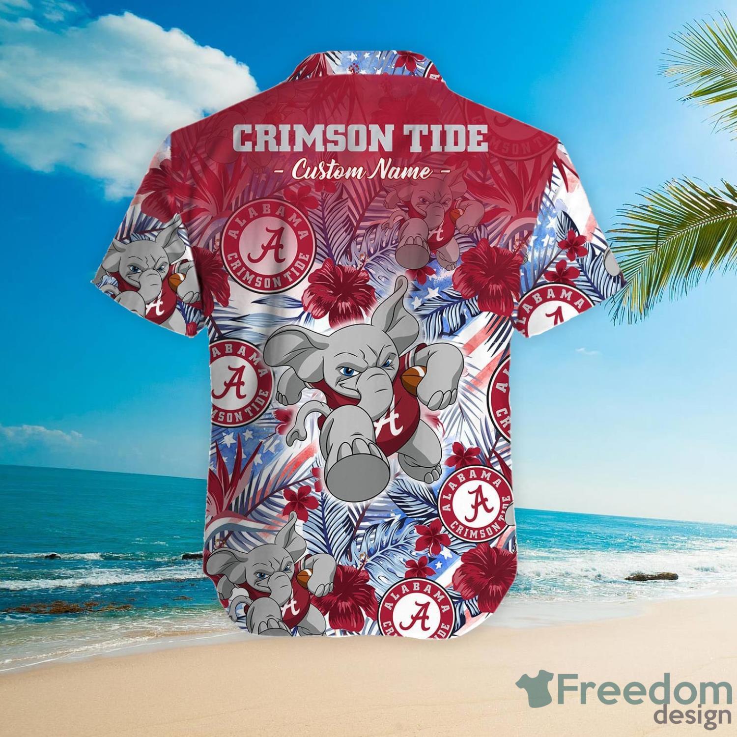 Alabama Crimson Tide NCAA Custom Name Hawaiian Shirt Best Gift For Men And  Women Fans