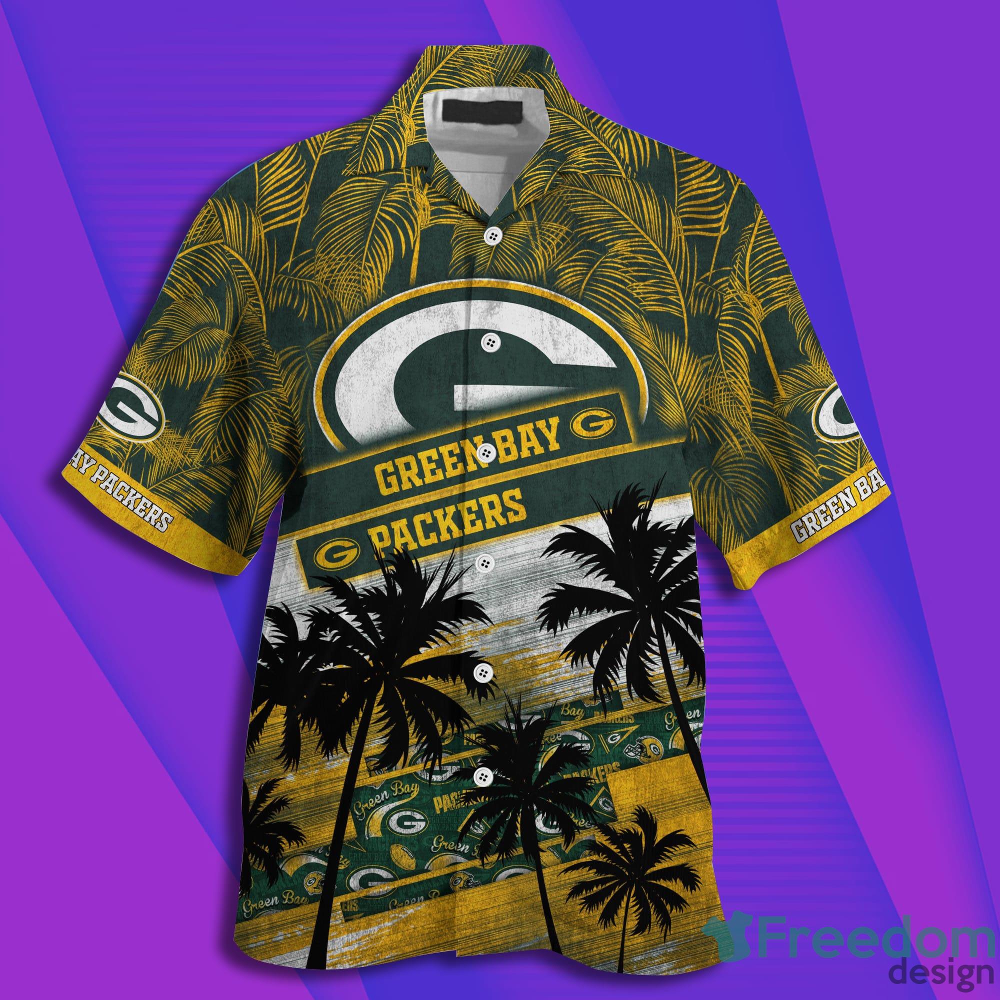 Green Bay Packers Nfl Hawaiian Shirt Graphic Tropical Pattern 3D Printed  Beach Shirt Summer Gift For