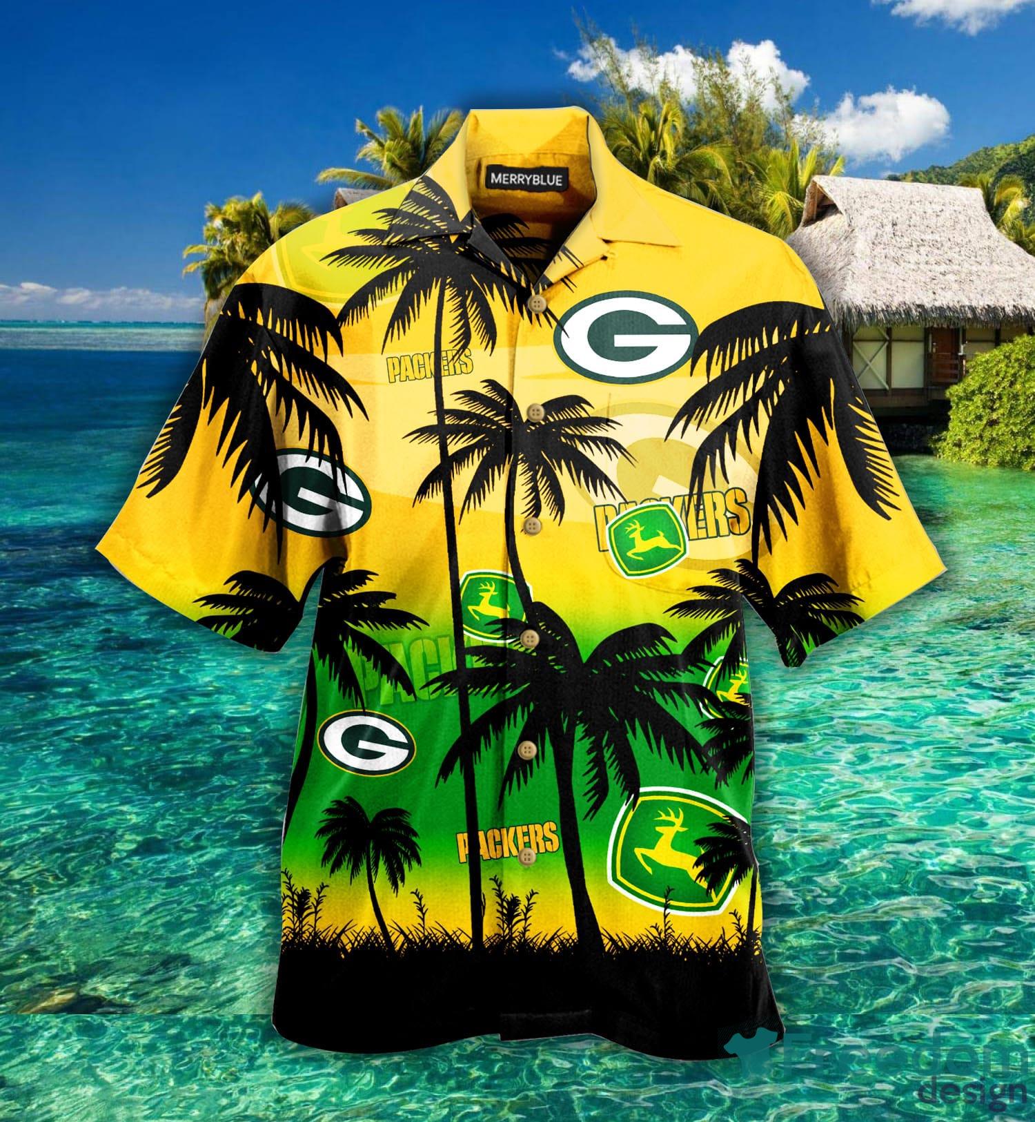 Green Bay Packers Nfl John Deere Nfl Hawaiian Shirt For Fans