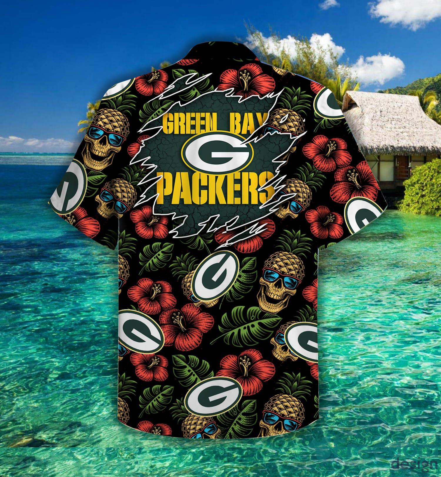 green bay packers hawaiian shirt