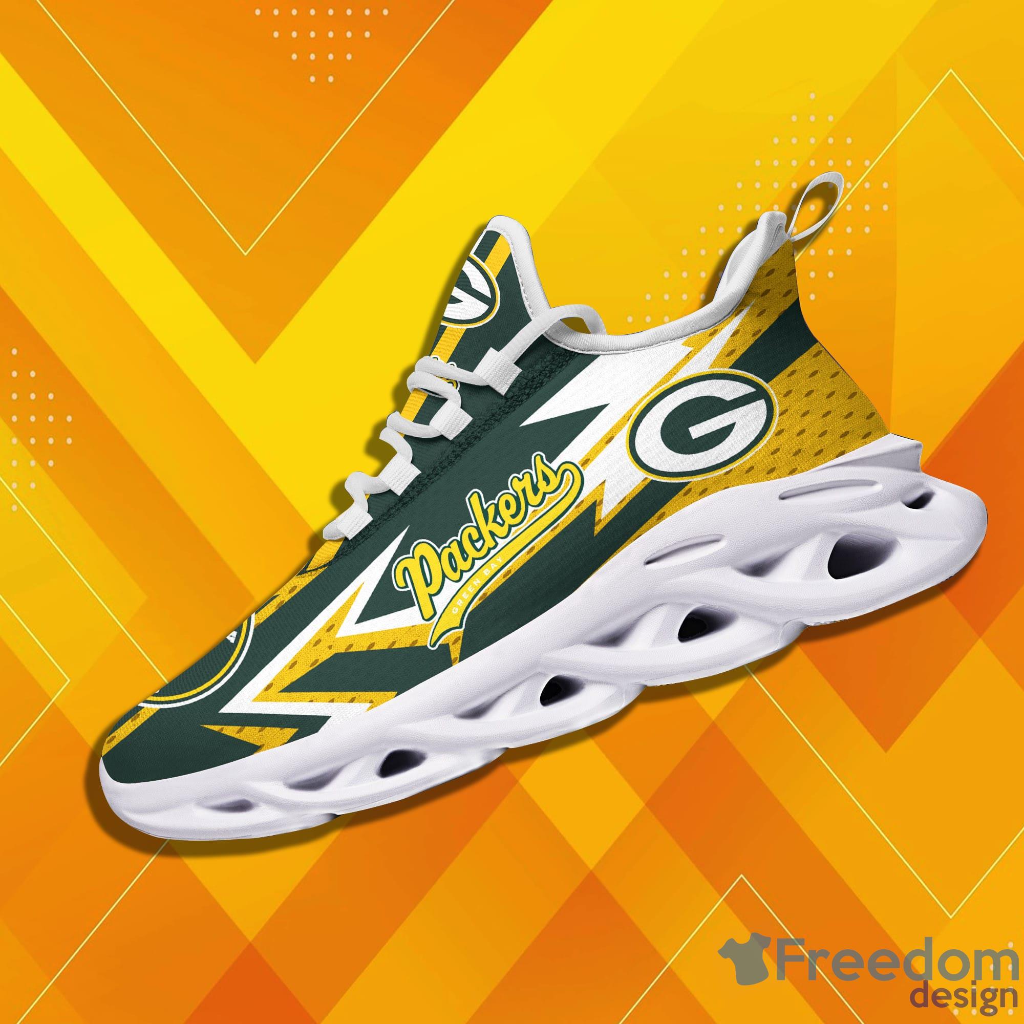 Green Bay Packers Drip Logo NFL Max Soul Shoes Custom Name For Men And Women  Running Sneakers - Freedomdesign