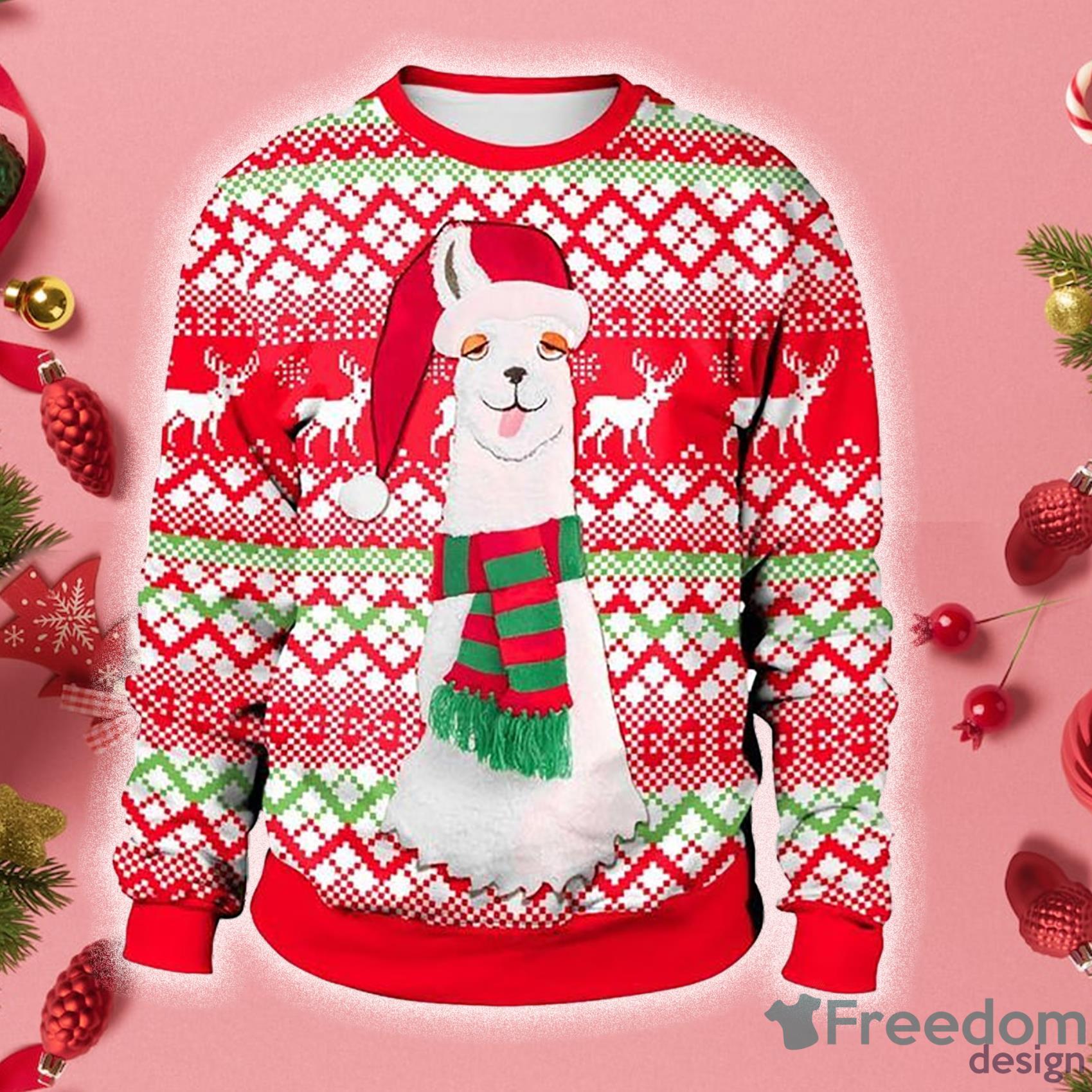 Happy Lahma Merry Christmas Ugly Sweater Product Photo 1 Happy Lahma Merry Christmas Ugly Sweater Product Photo 1